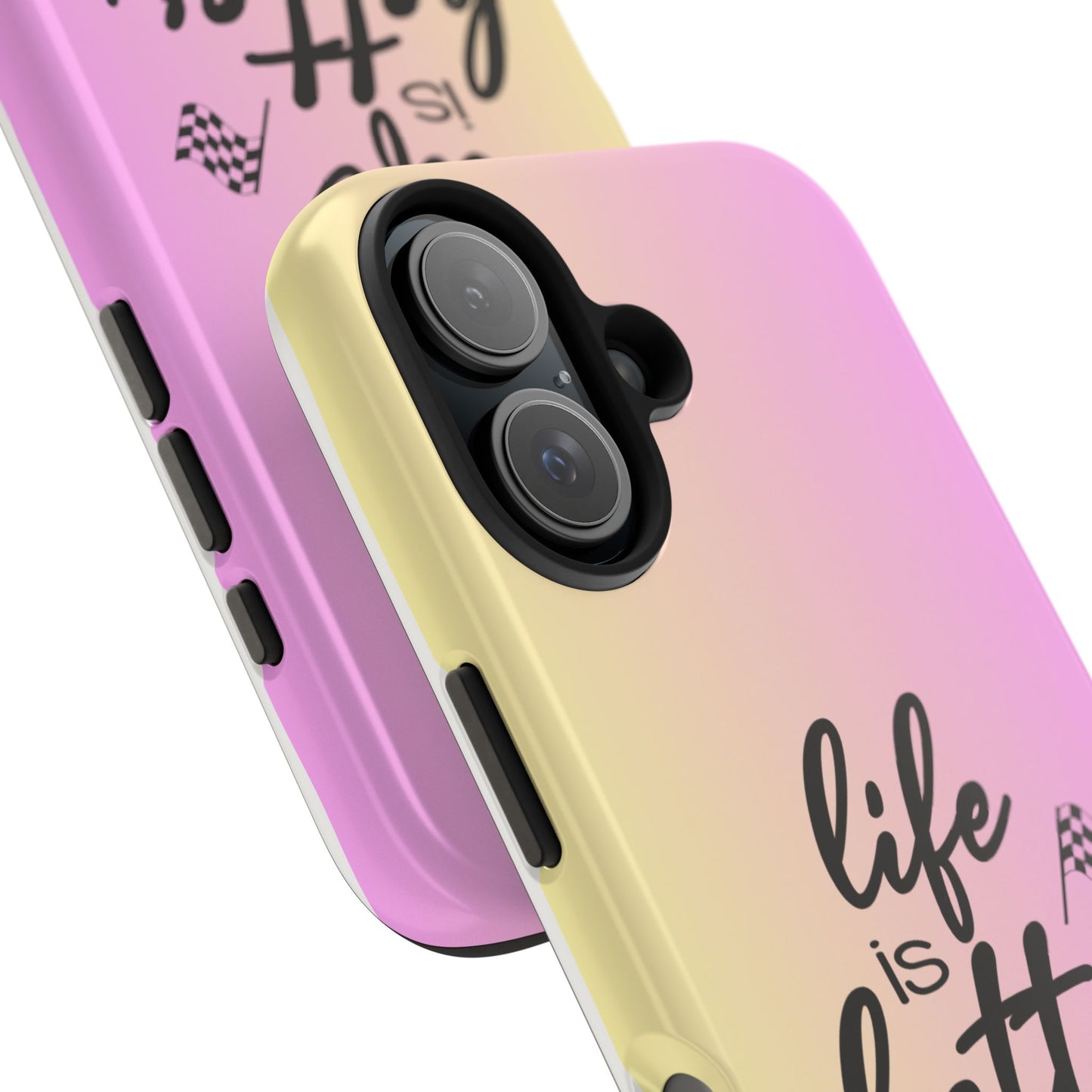 Two-Tone Tough Phone Cases - Life Is Better At The Racetrack