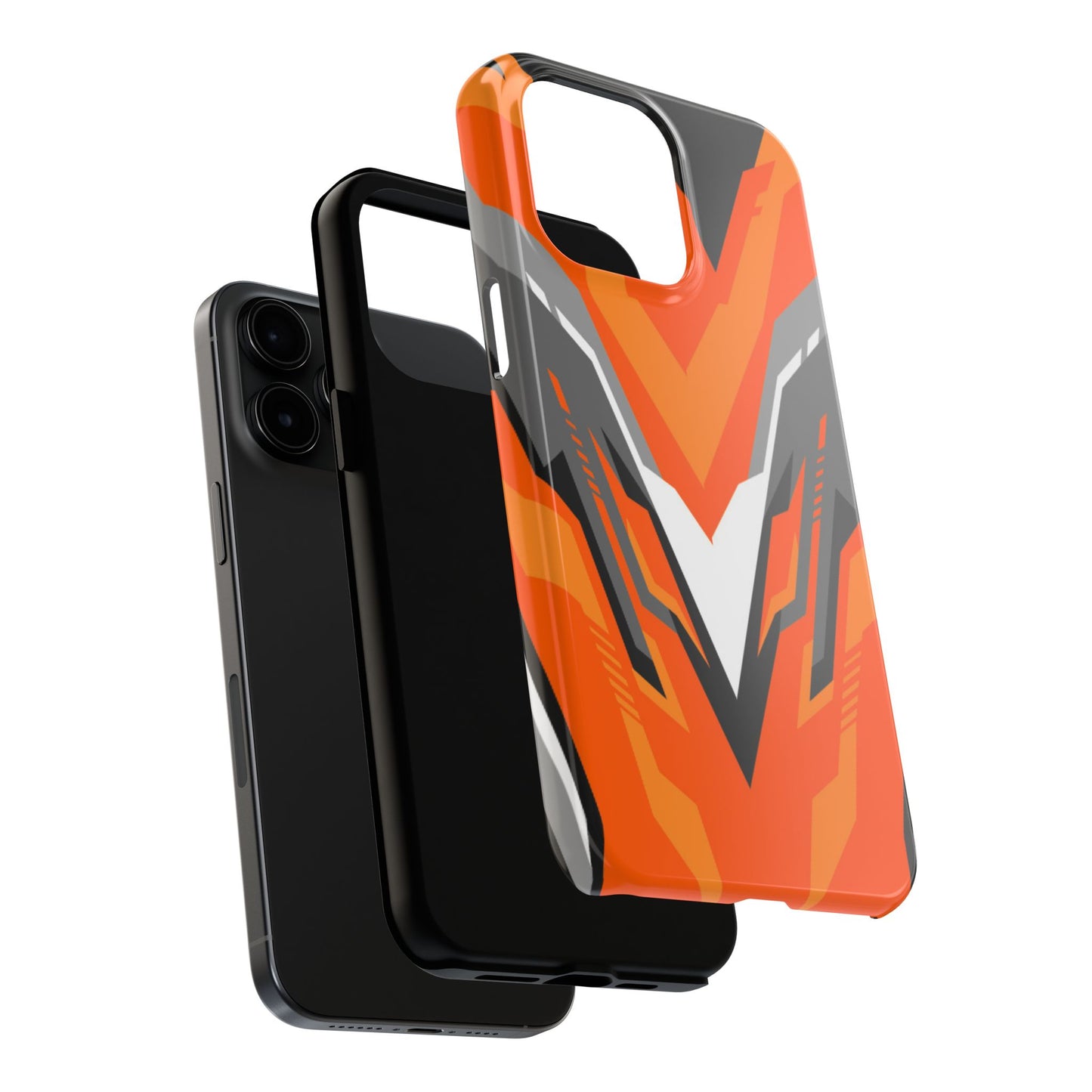Orange Racing Graphic Tough Phone Case