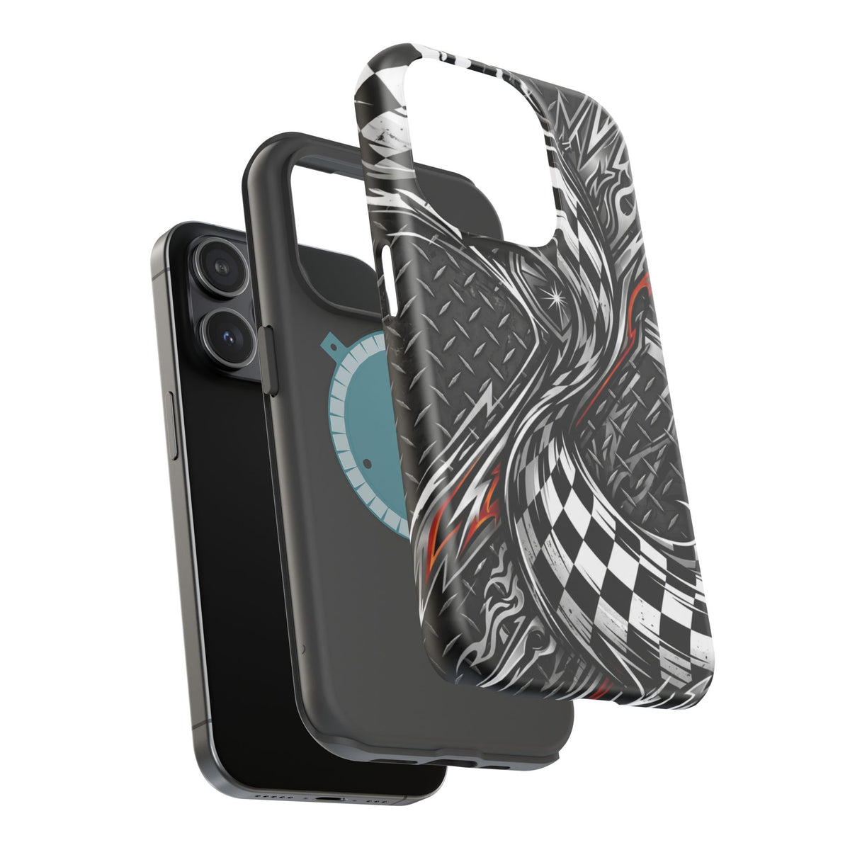 Racing Checkered Flag Magnetic Phone Case