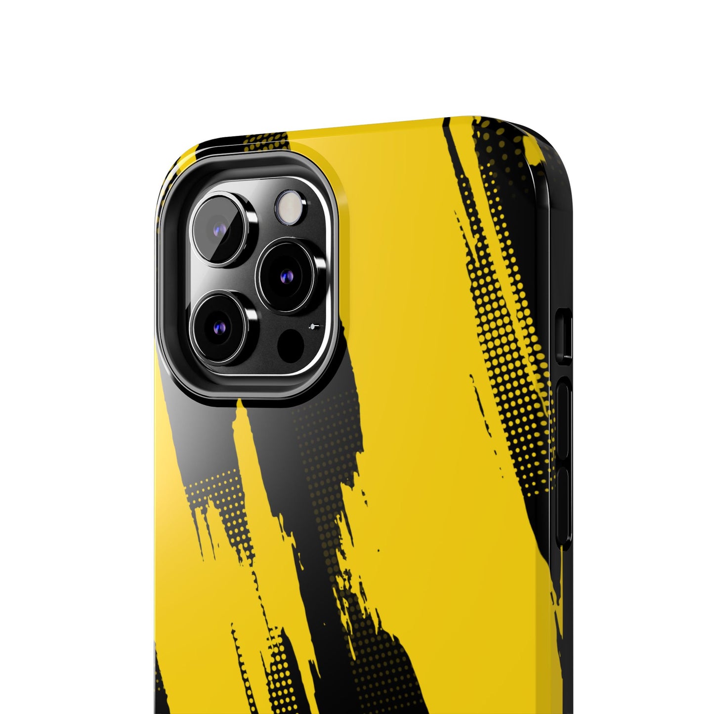 Racing Graphic Yellow Black Tough Phone Cases