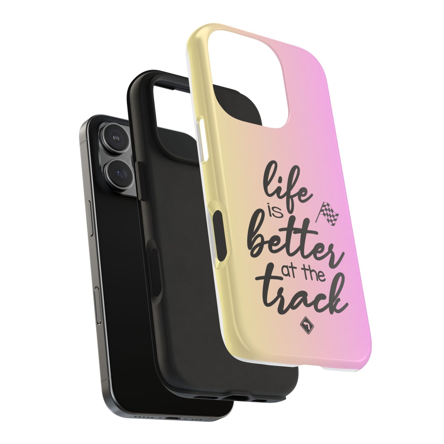 Two-Tone Tough Phone Cases - Life Is Better At The Racetrack