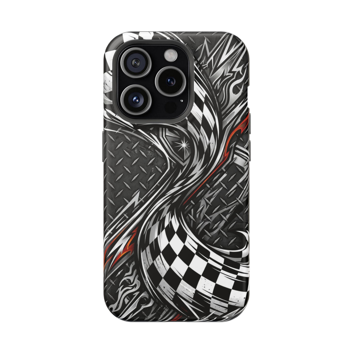 Racing Checkered Flag Magnetic Phone Case