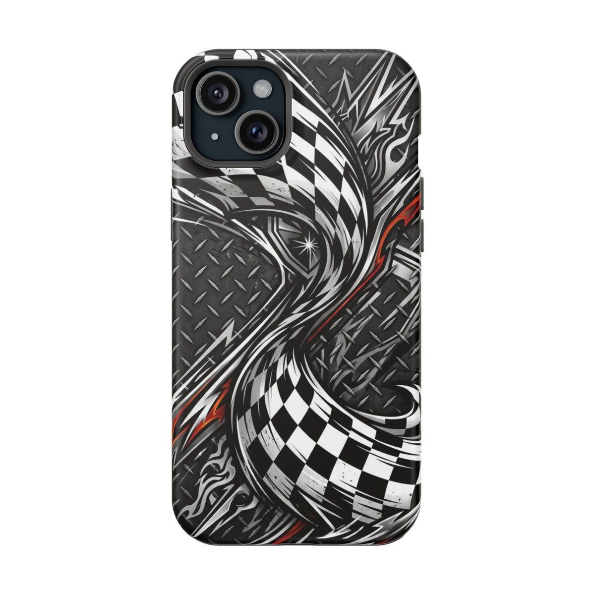 Racing Checkered Flag Magnetic Phone Case