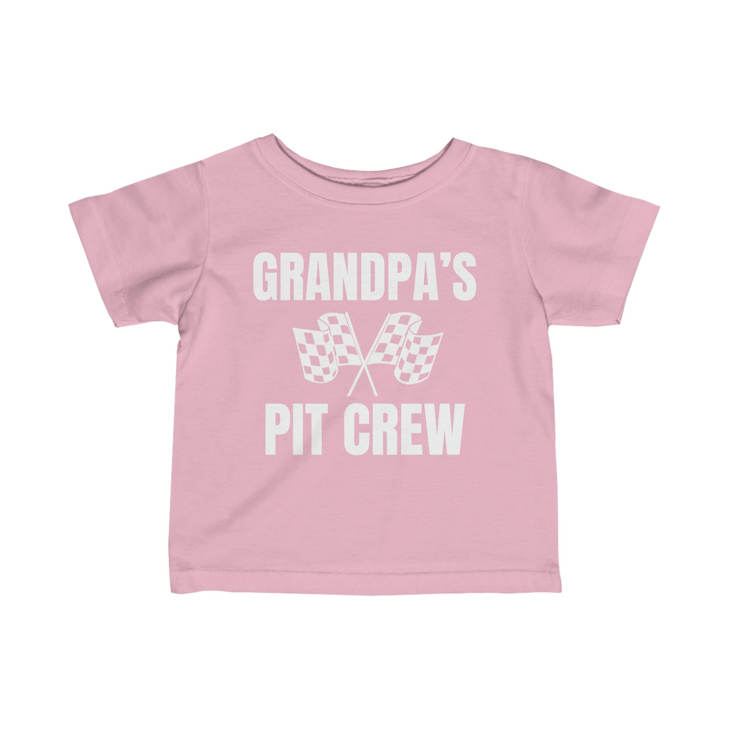 Grandpa's Pit Crew Infant Fine Jersey Tee