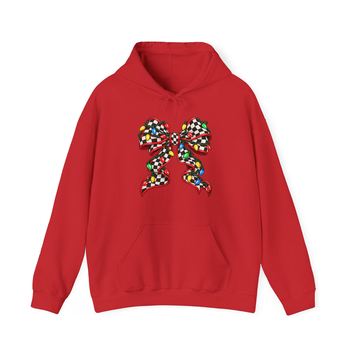 Christmas Racing Ribbon Bow Hoodie