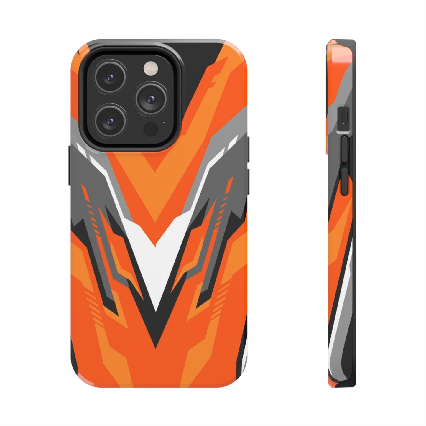 Orange Racing Graphic Tough Phone Case