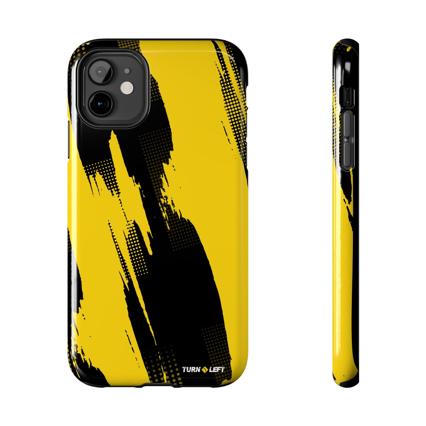 Racing Graphic Yellow Black Tough Phone Cases