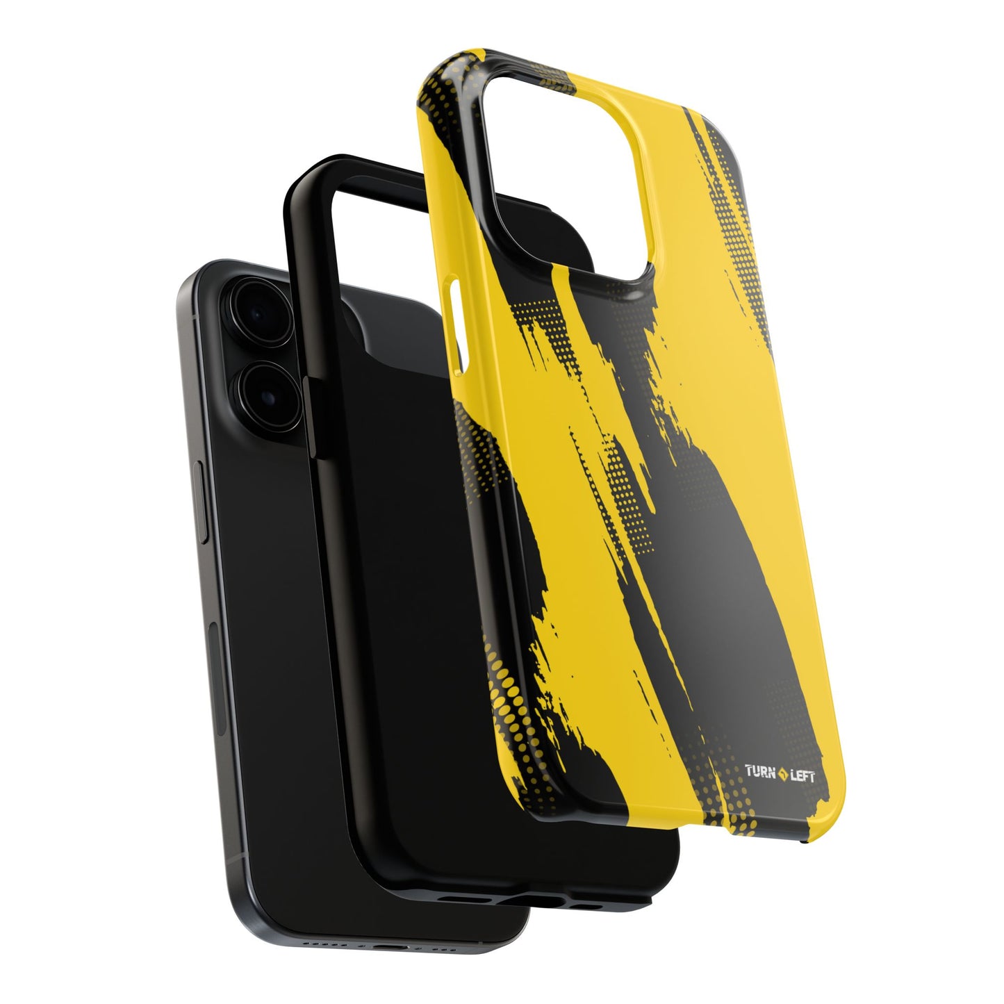 Racing Graphic Yellow Black Tough Phone Cases