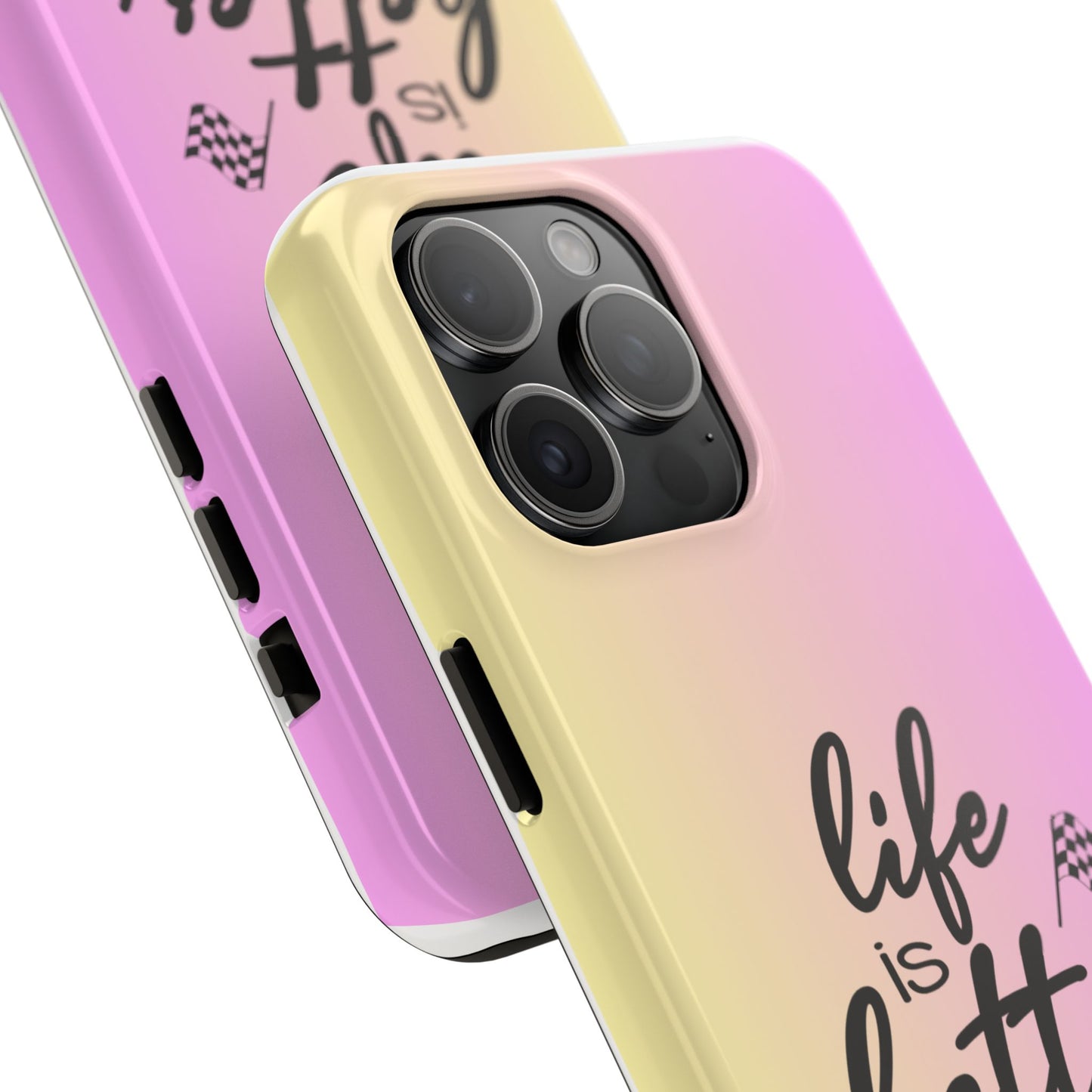 Two-Tone Tough Phone Cases - Life Is Better At The Racetrack