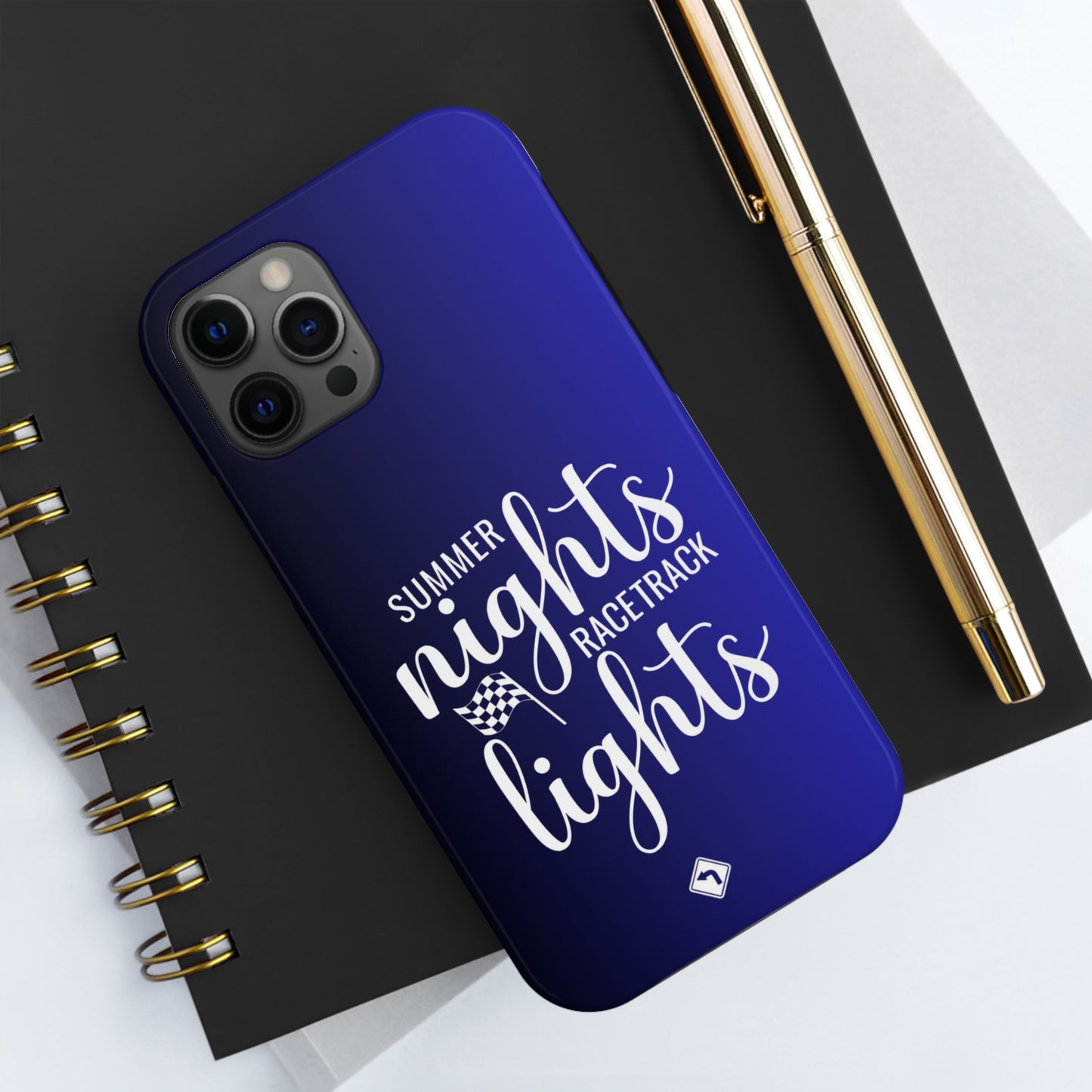 Summer Nights Racetrack Lights Two Tone Blue Tough Phone Cases