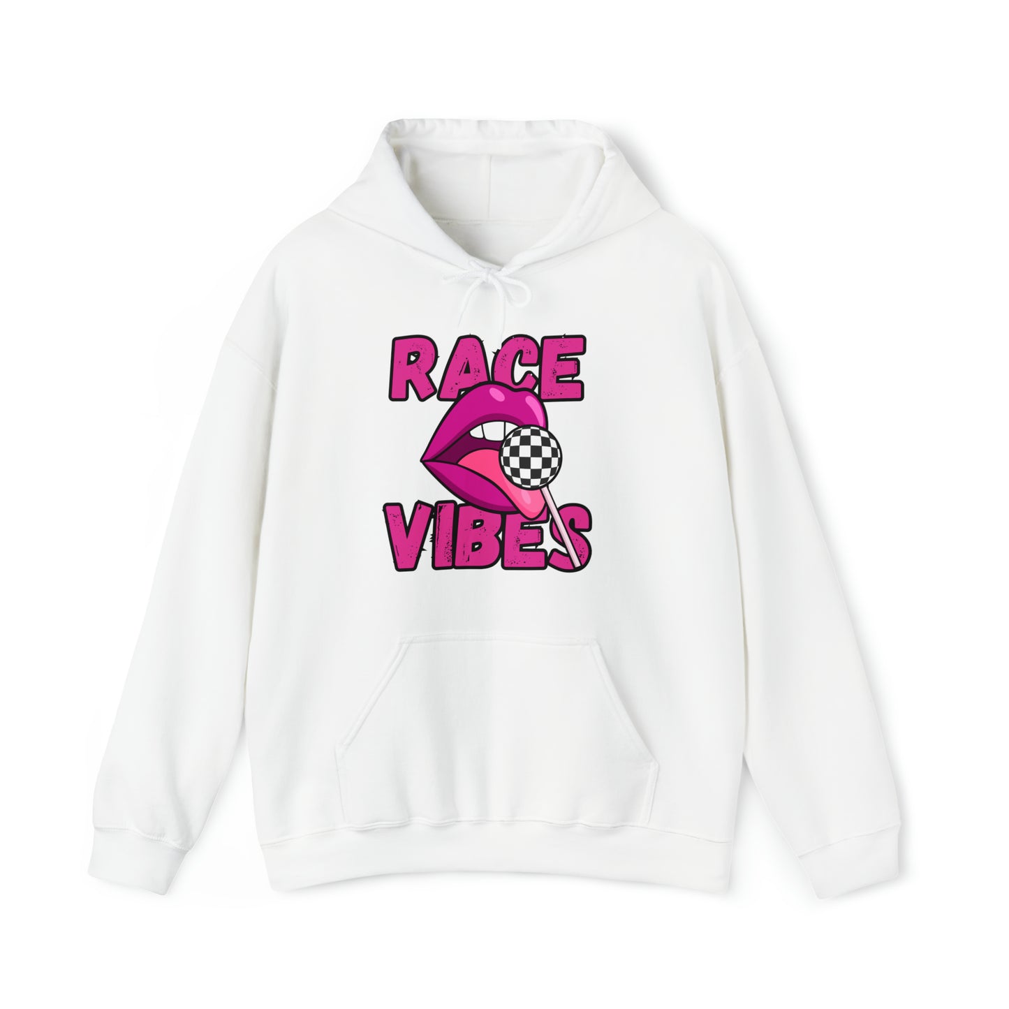 Race Vibes Checker Flag Candy Heavy Blend Racing Hooded Sweatshirt