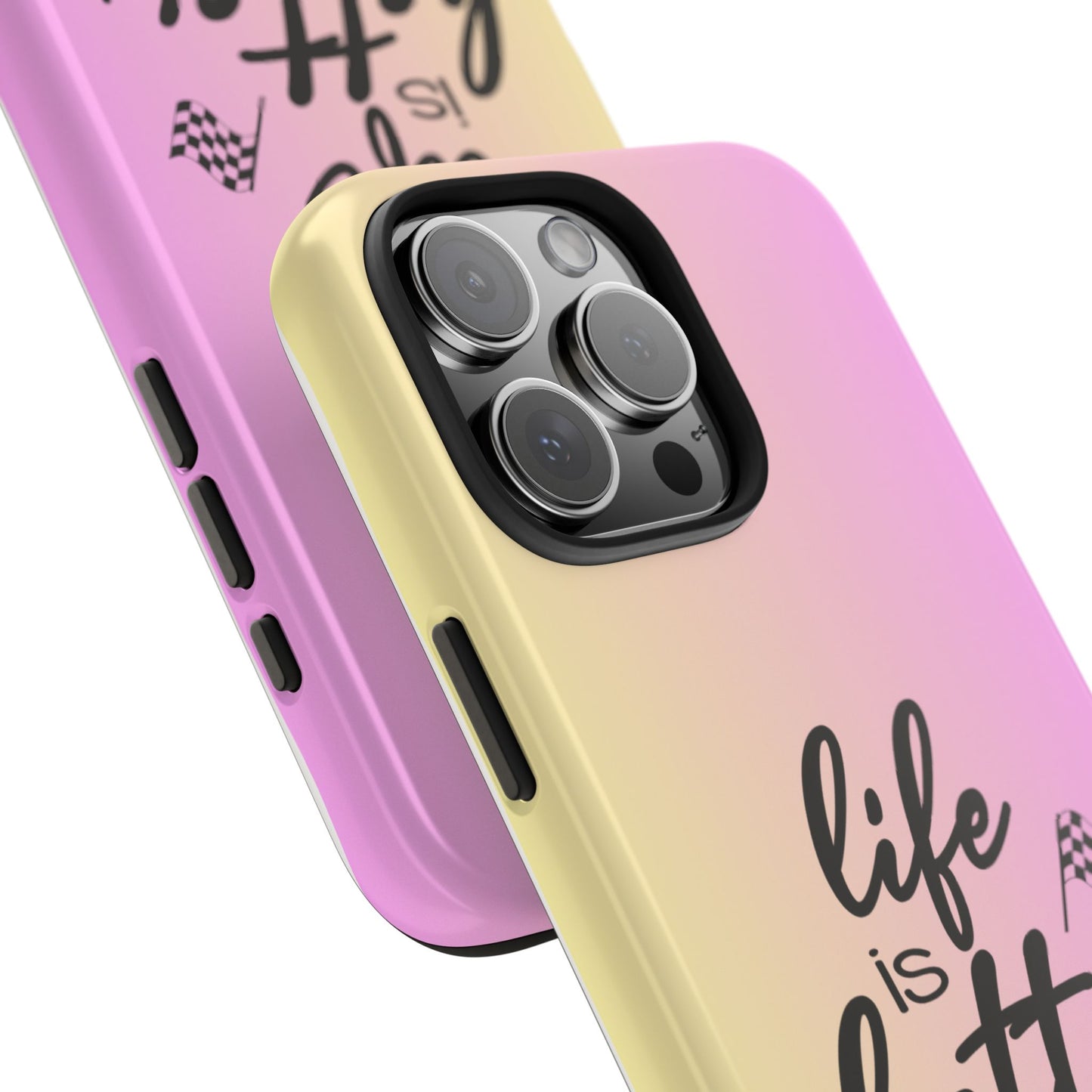 Two-Tone Tough Phone Cases - Life Is Better At The Racetrack