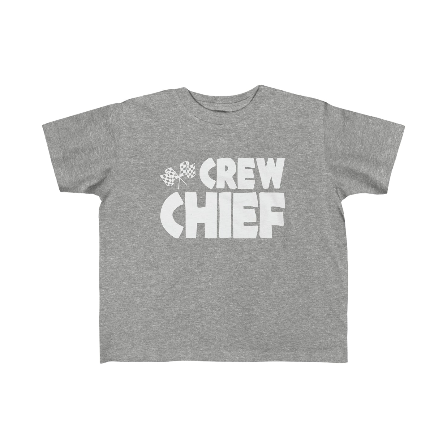 Crew Chief Checker Flag Toddler's Fine Jersey Tee