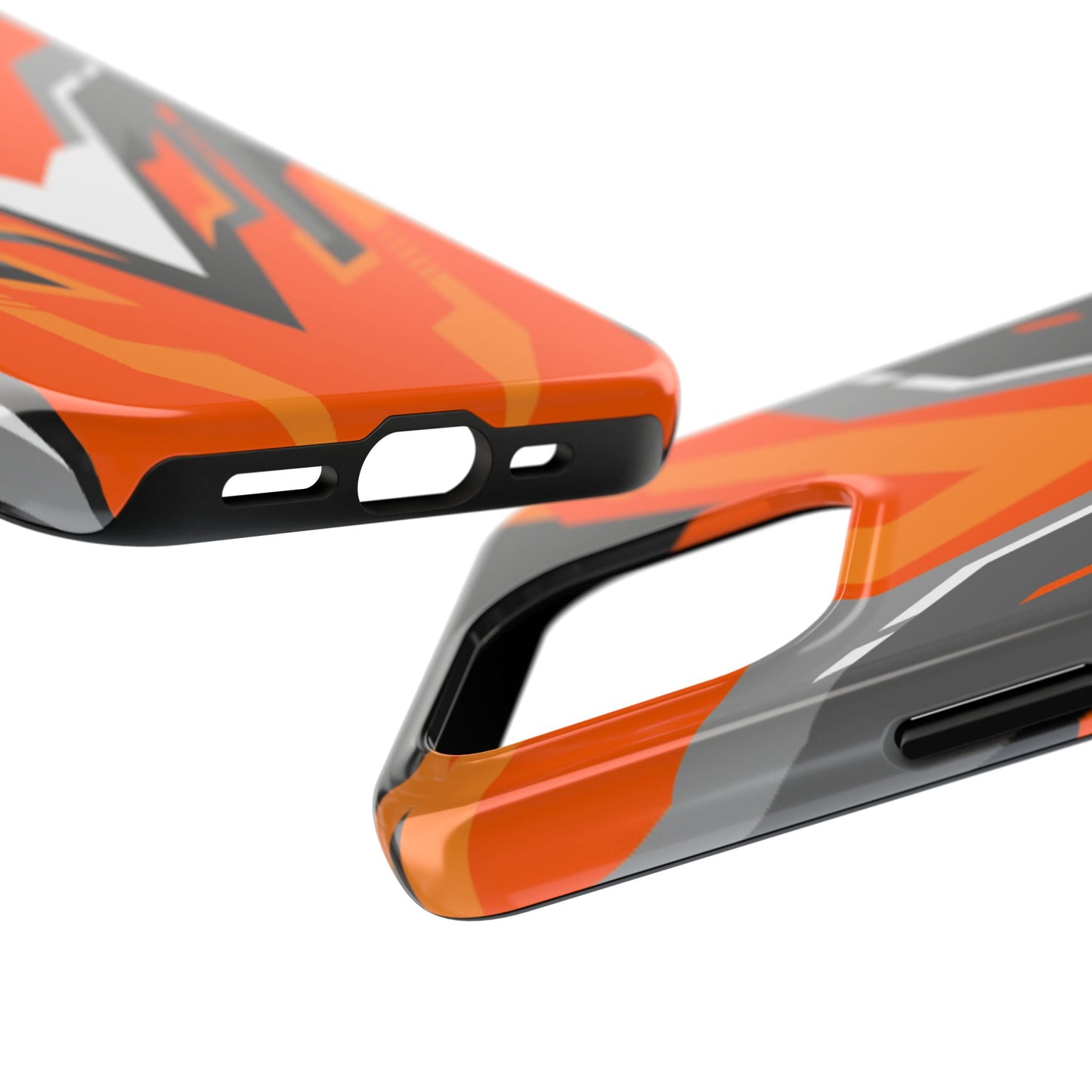 Orange Racing Graphic Tough Phone Case