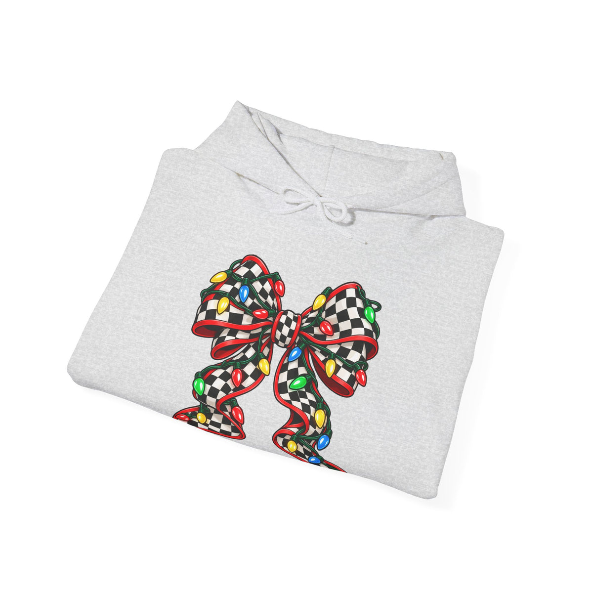Christmas Racing Ribbon Bow Hoodie