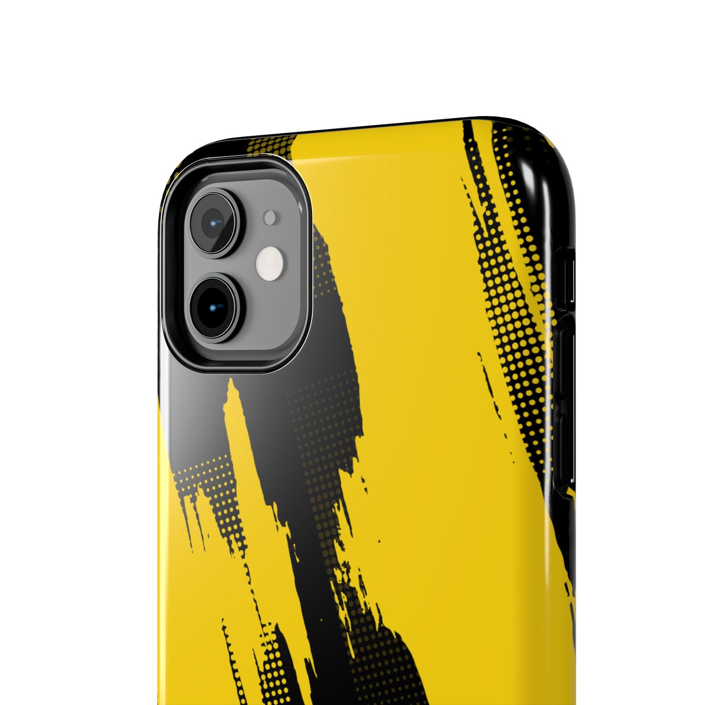 Racing Graphic Yellow Black Tough Phone Cases