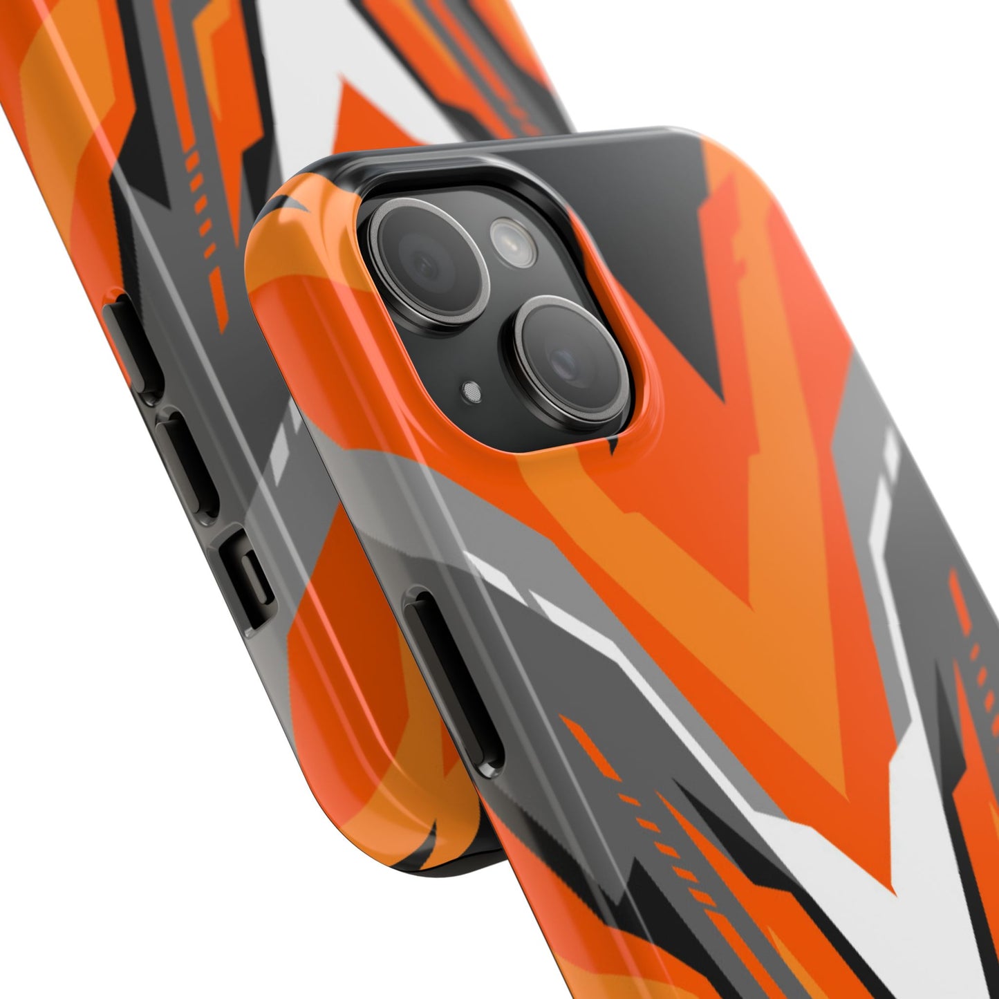 Orange Racing Graphic Tough Phone Case