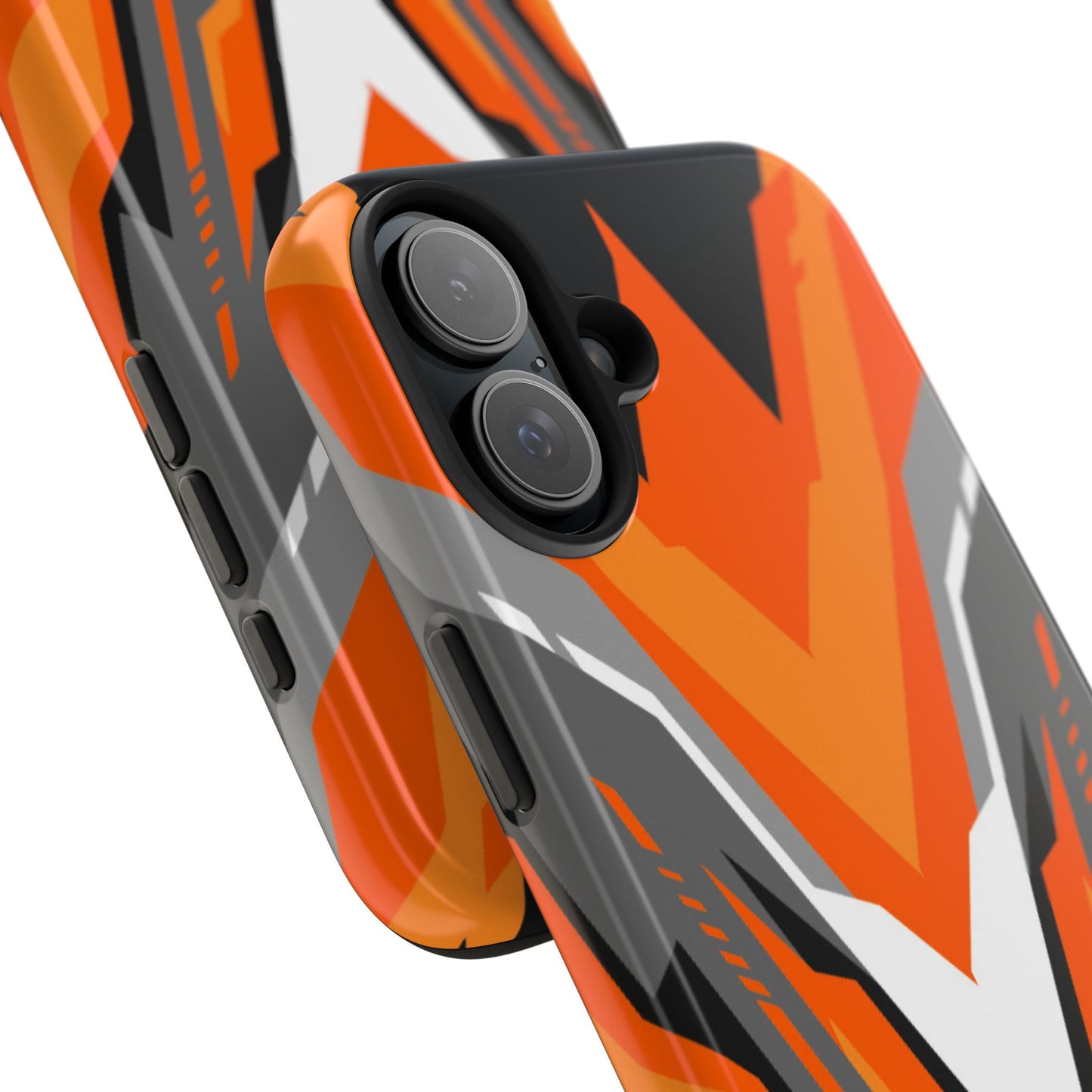 Orange Racing Graphic Tough Phone Case
