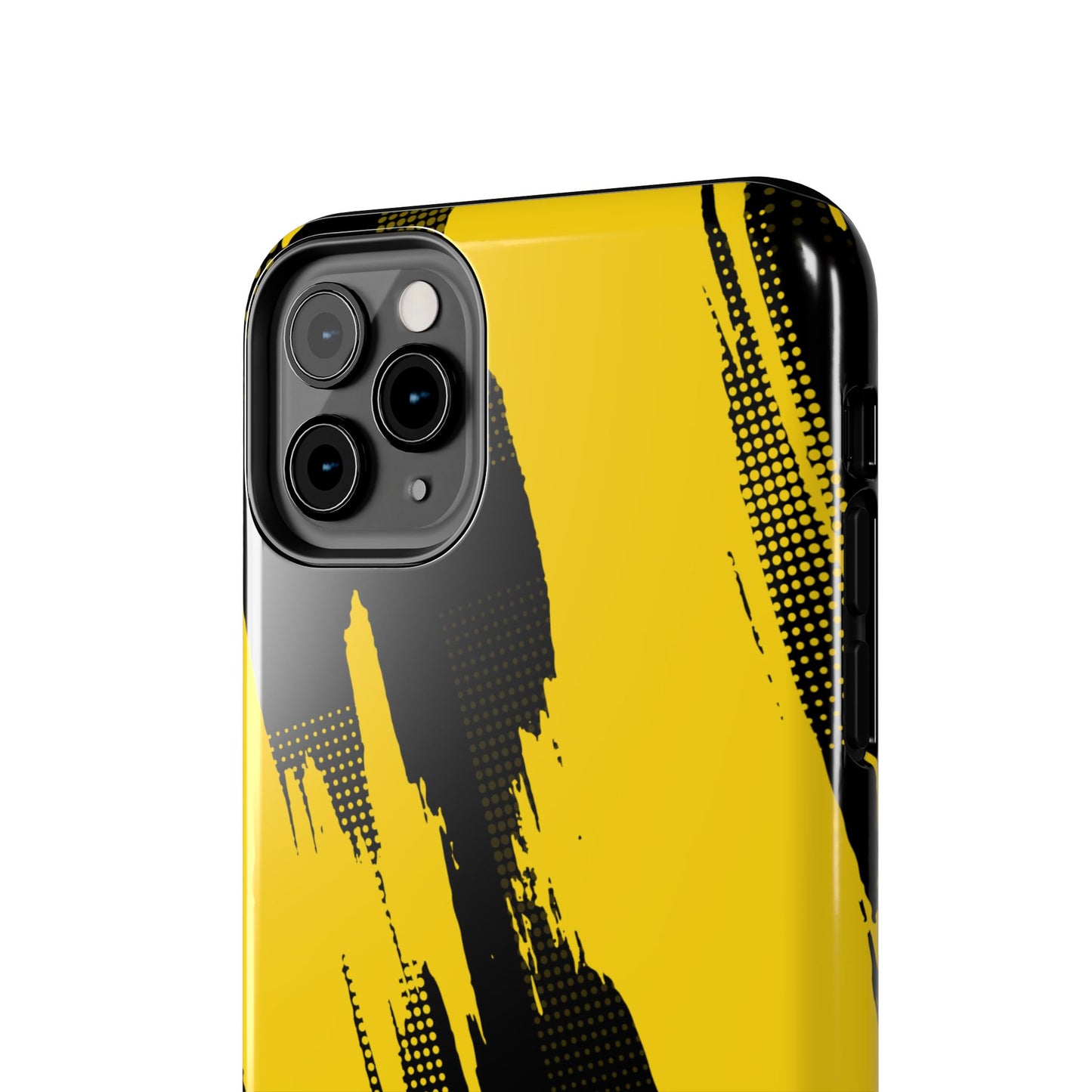 Racing Graphic Yellow Black Tough Phone Cases