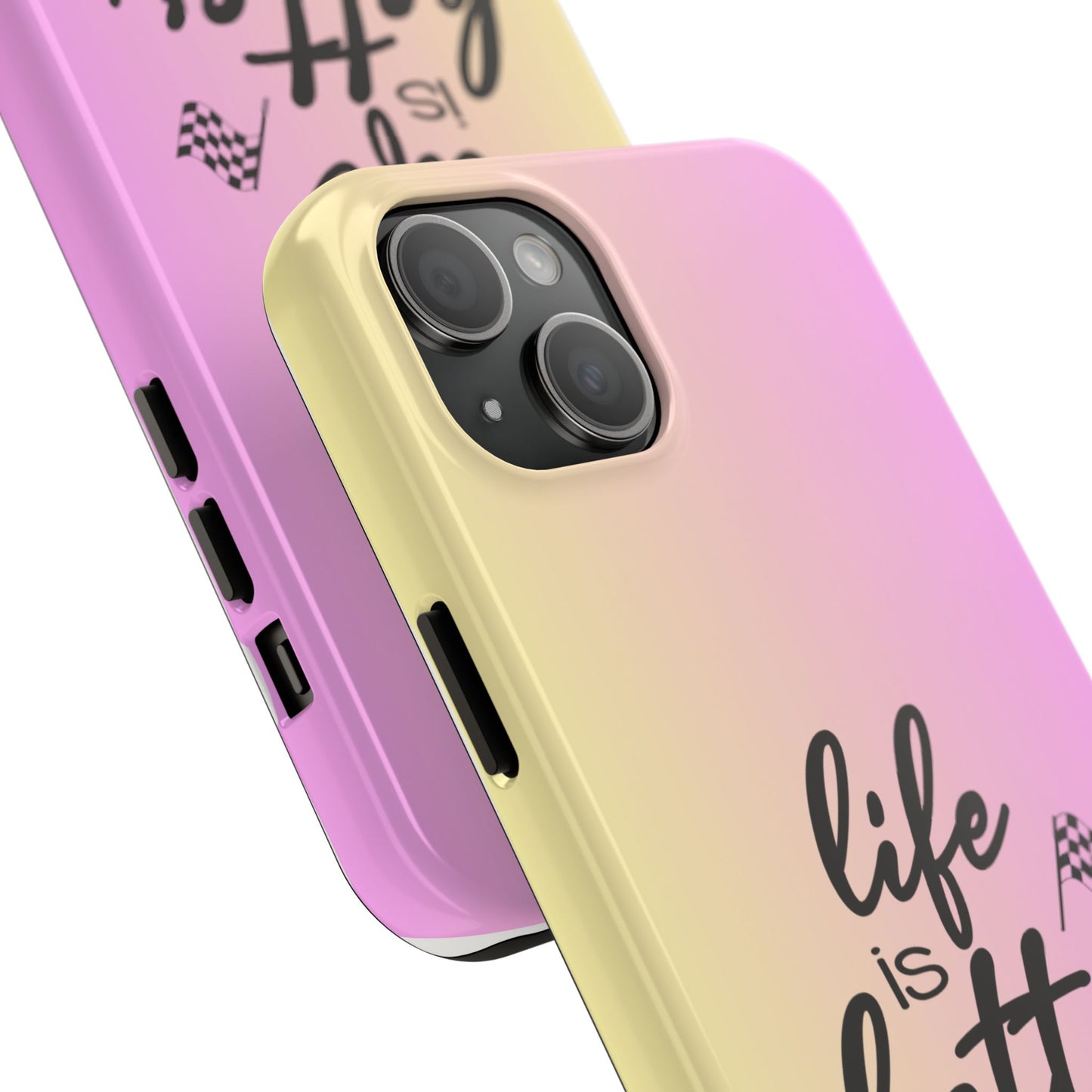 Two-Tone Tough Phone Cases - Life Is Better At The Racetrack
