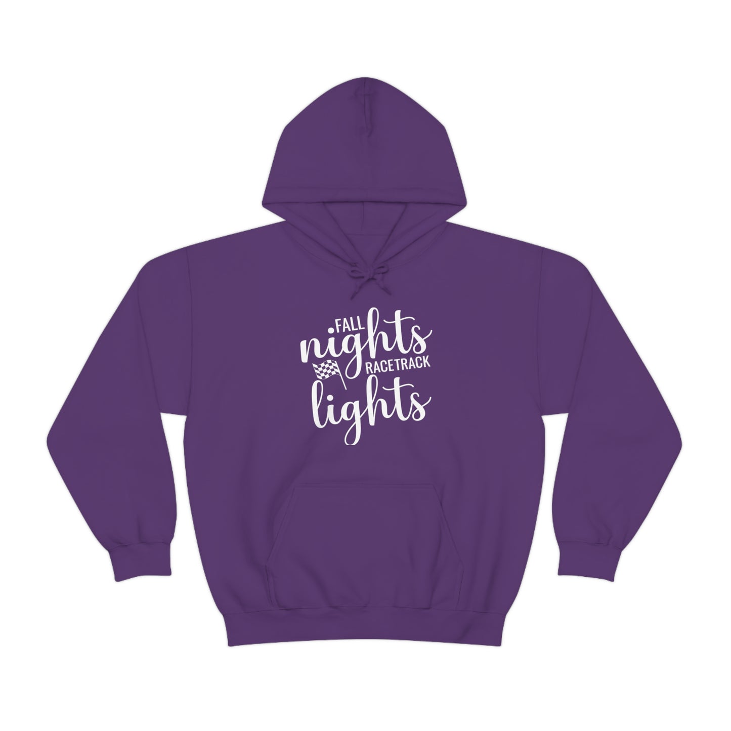 Fall Nights Racetrack Lights Hooded Sweatshirt