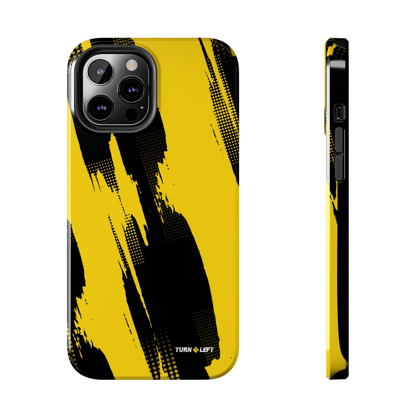 Racing Graphic Yellow Black Tough Phone Cases