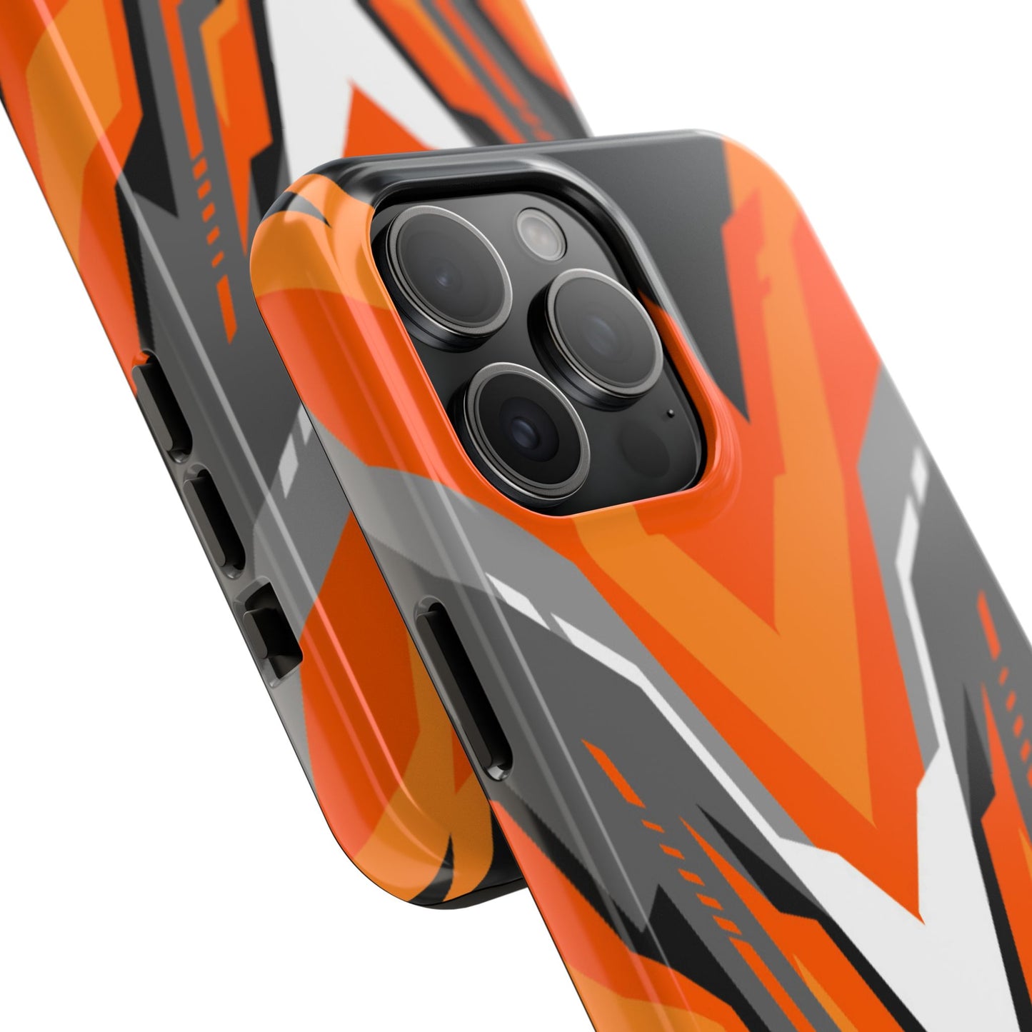 Orange Racing Graphic Tough Phone Case