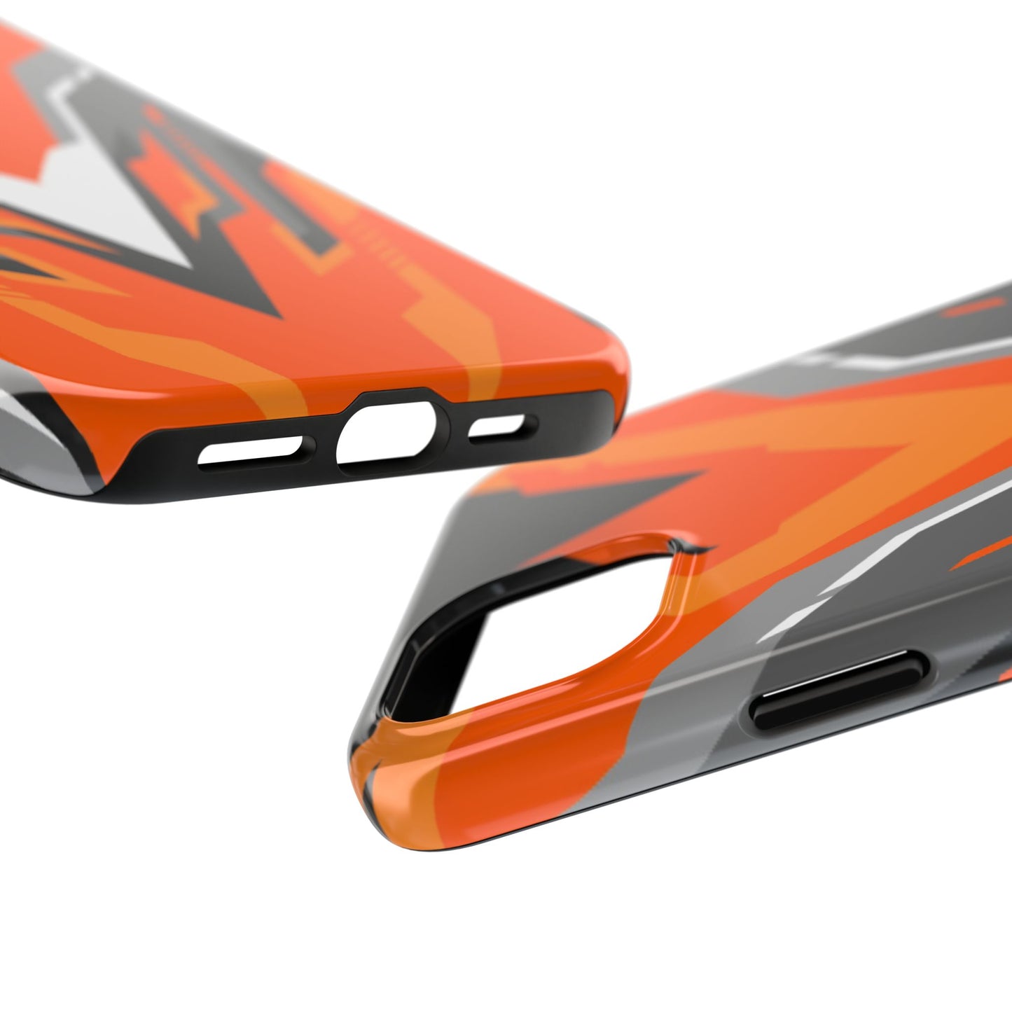 Orange Racing Graphic Tough Phone Case