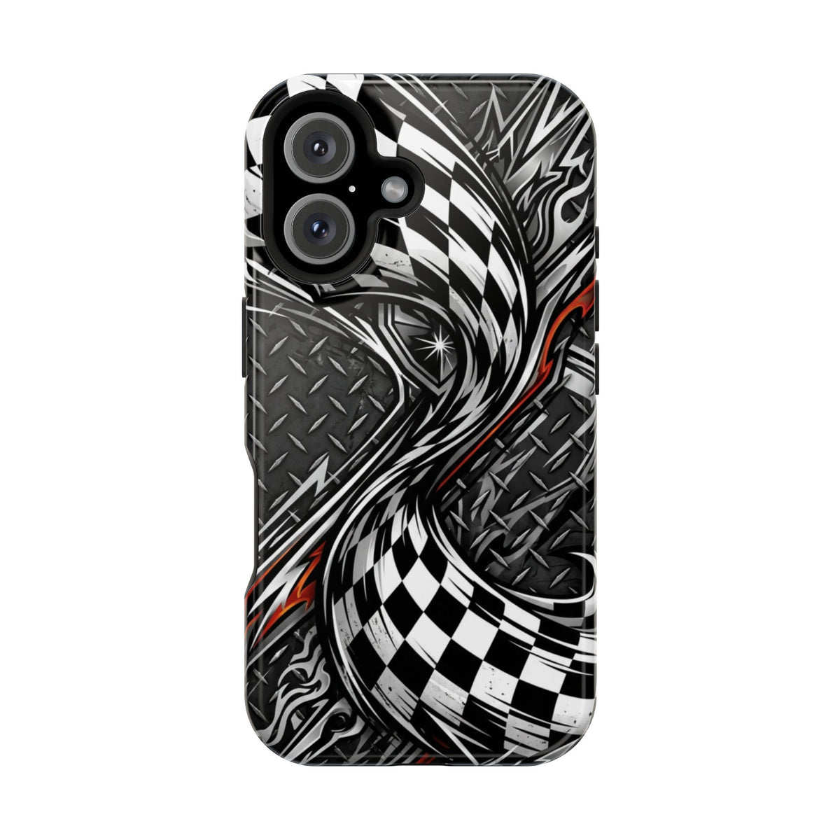 Racing Checkered Flag Magnetic Phone Case