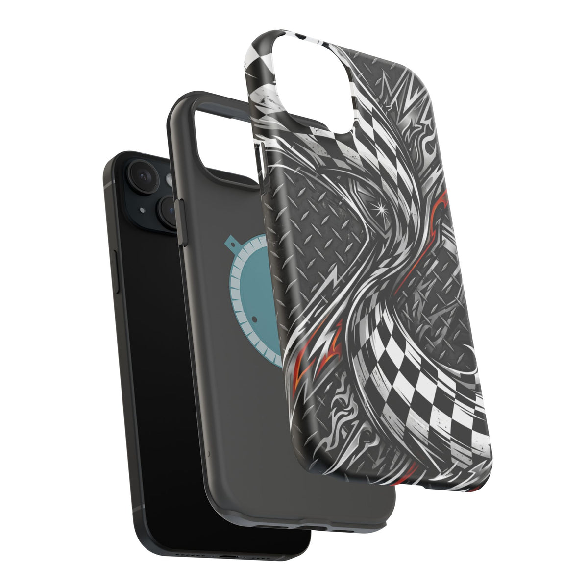 Racing Checkered Flag Magnetic Phone Case