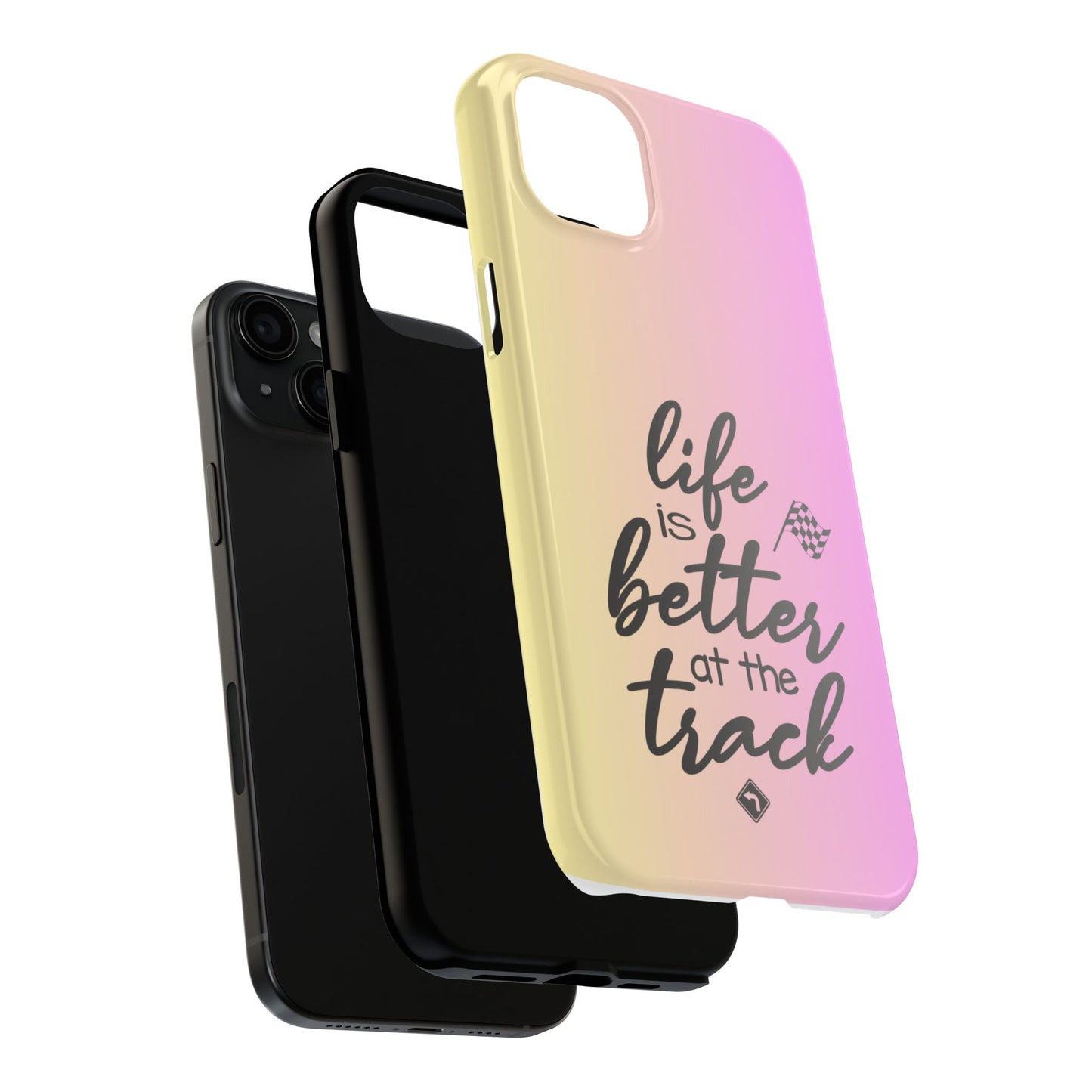 Two-Tone Tough Phone Cases - Life Is Better At The Racetrack