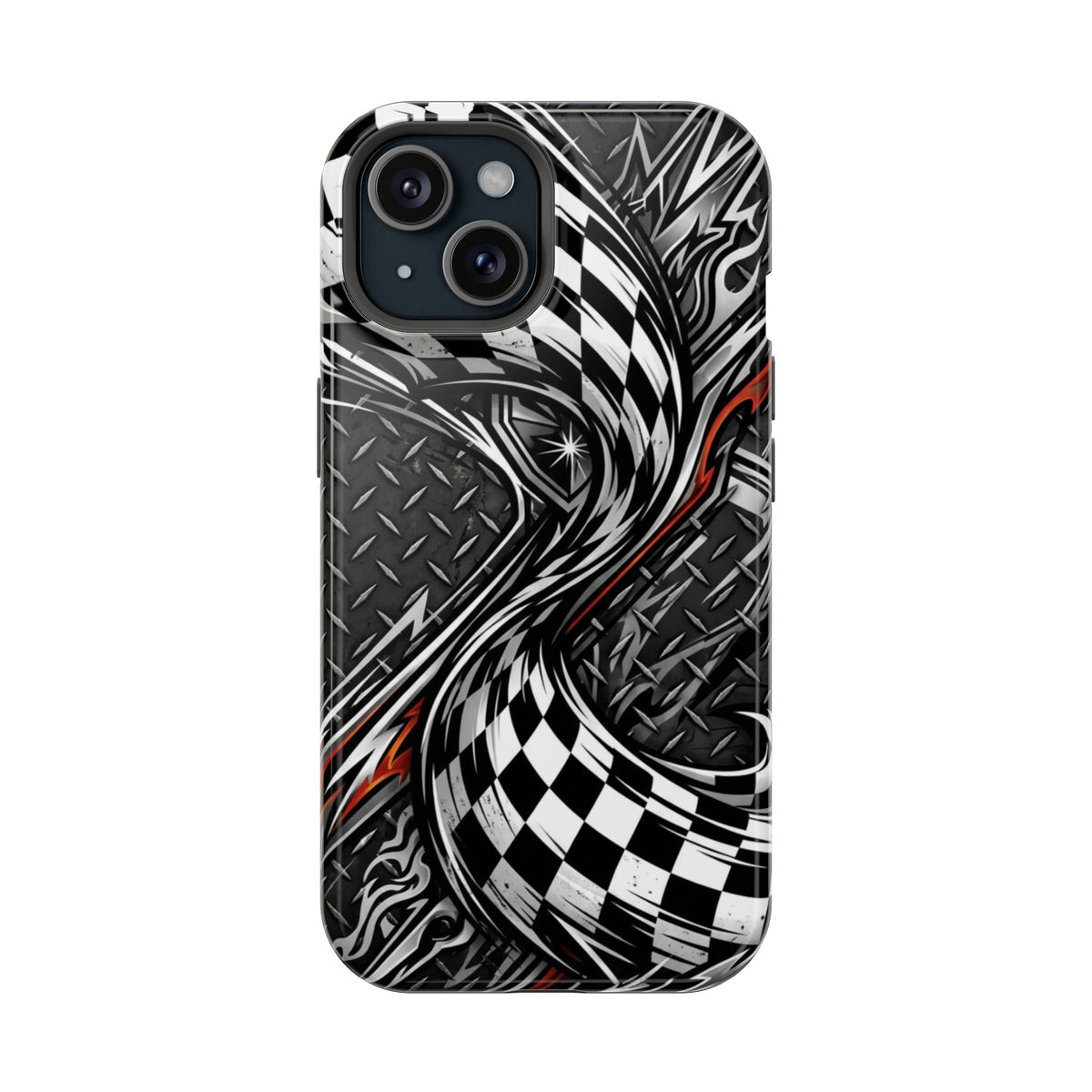 Racing Checkered Flag Magnetic Phone Case