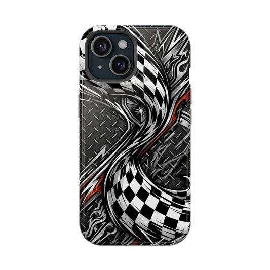 Racing Checkered Flag Magnetic Phone Case