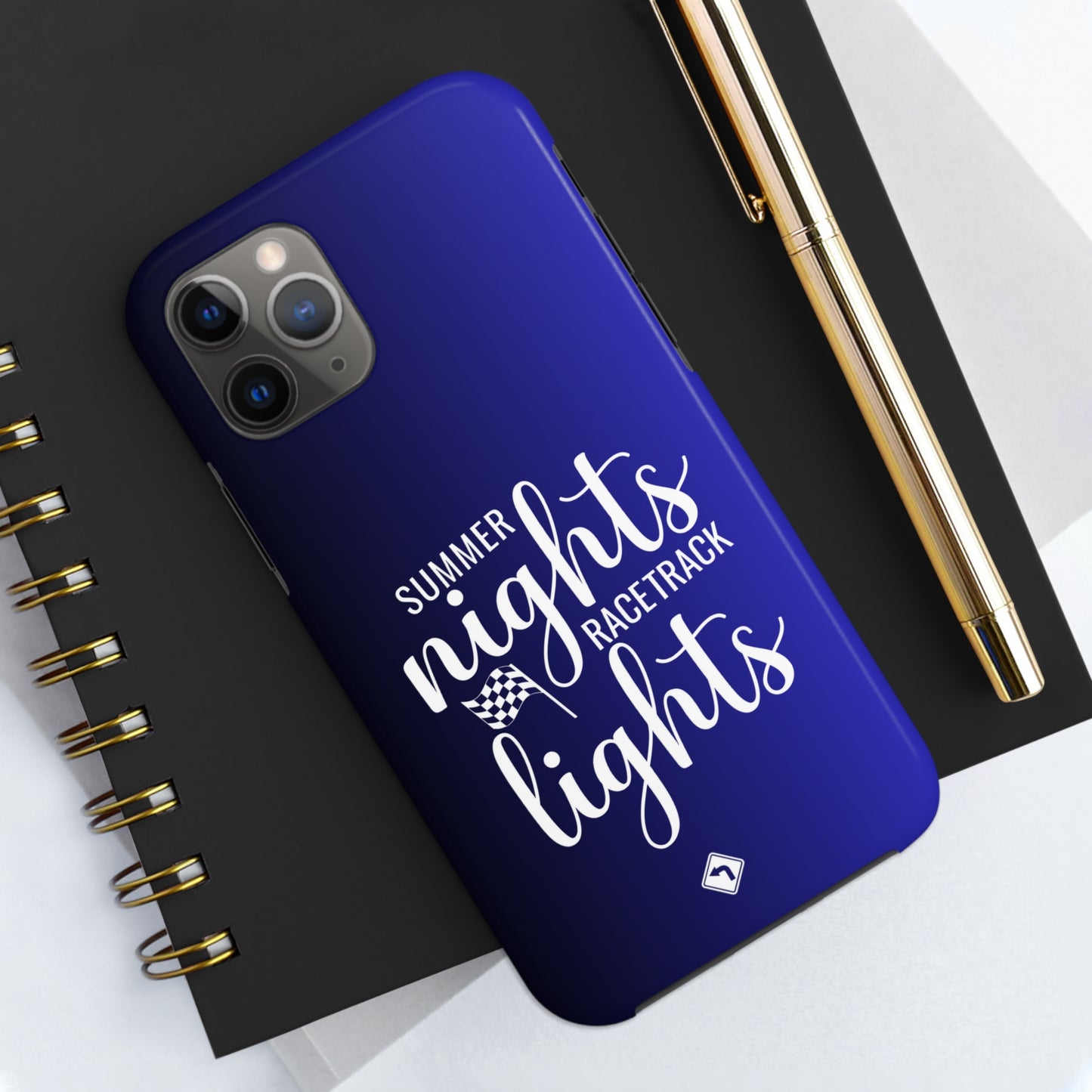 Summer Nights Racetrack Lights Two Tone Blue Tough Phone Cases