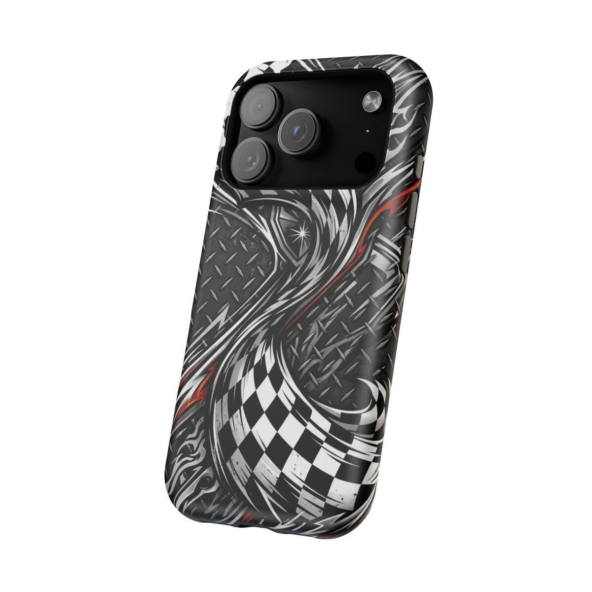 Racing Checkered Flag Magnetic Phone Case