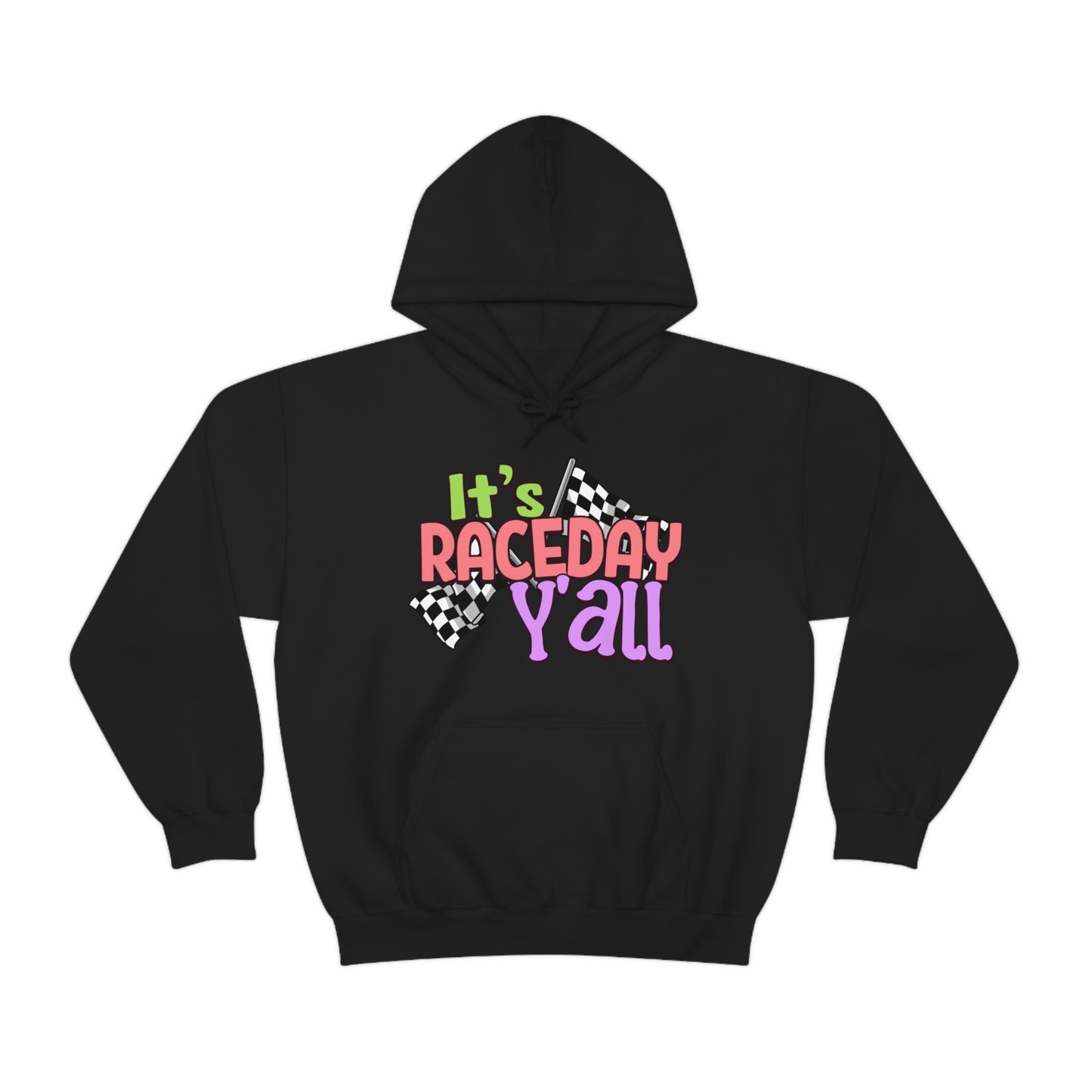 It's Raceday Y'all Checker Flag Hooded Sweatshirt