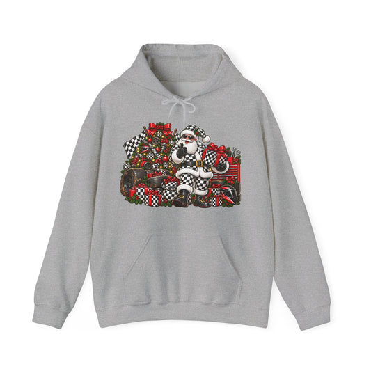 Santa Racemas Christmas Holiday Tree Hoodie