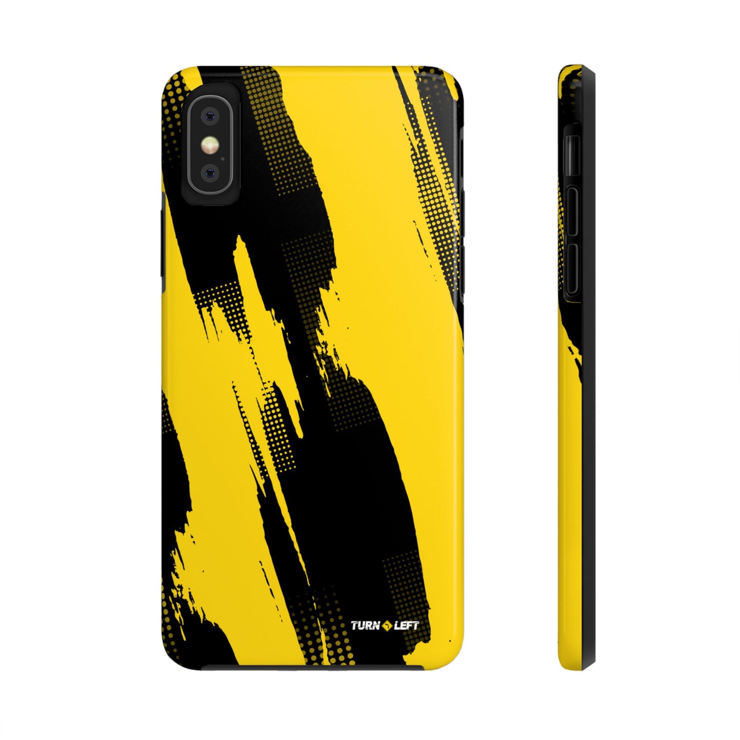 Racing Graphic Yellow Black Tough Phone Cases