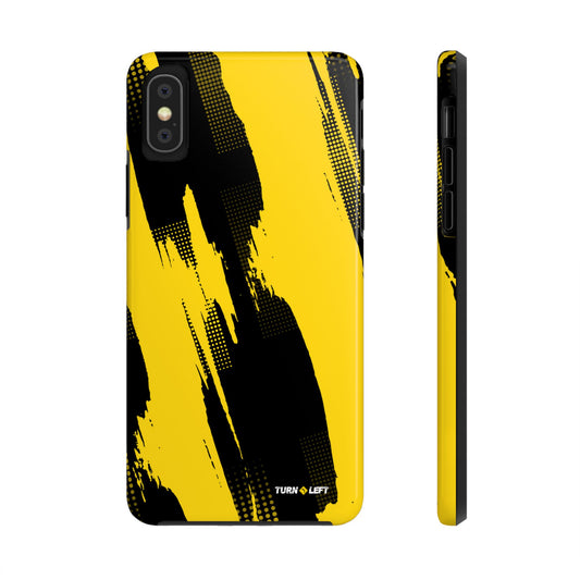 Racing Graphic Yellow Black Tough Phone Cases