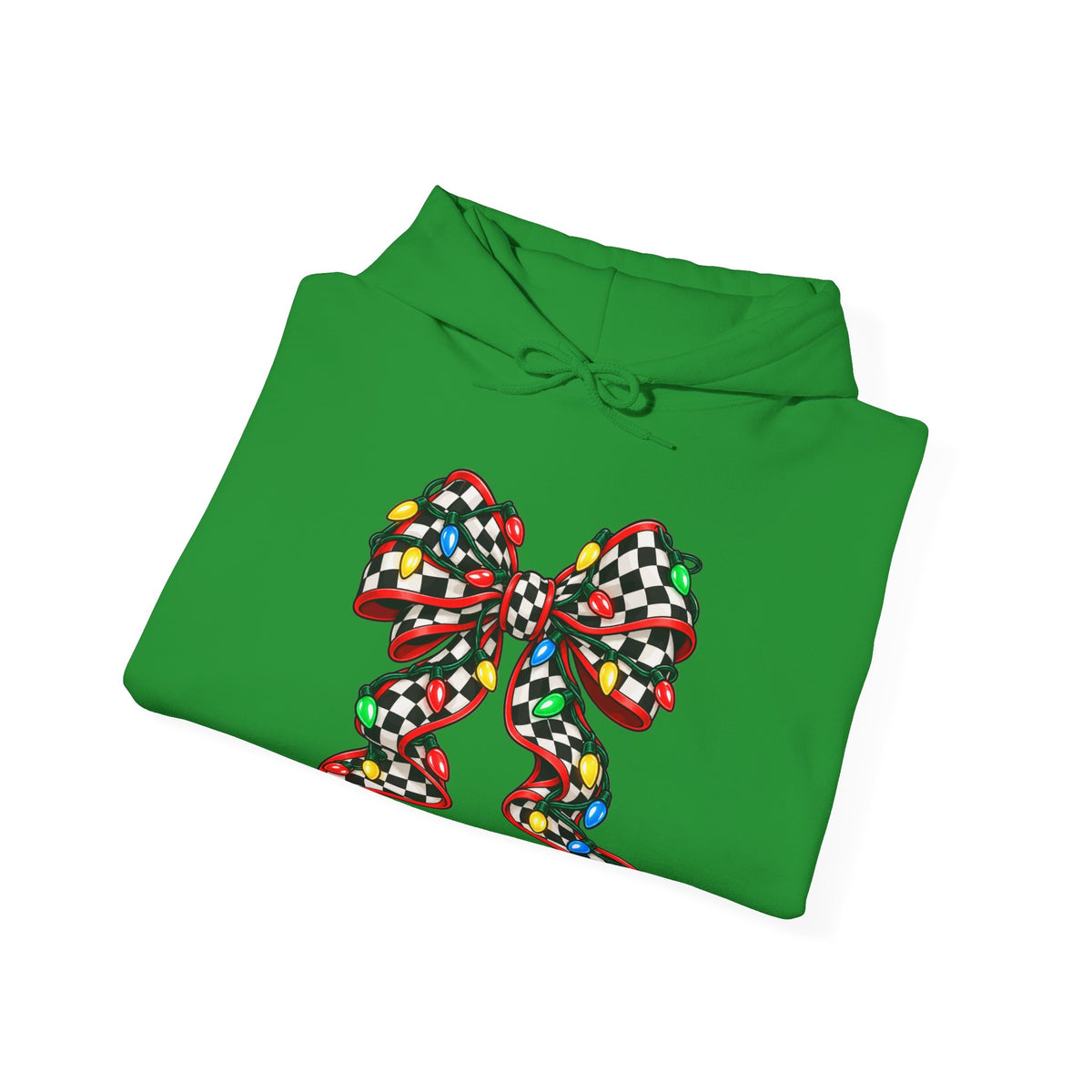 Christmas Racing Ribbon Bow Hoodie