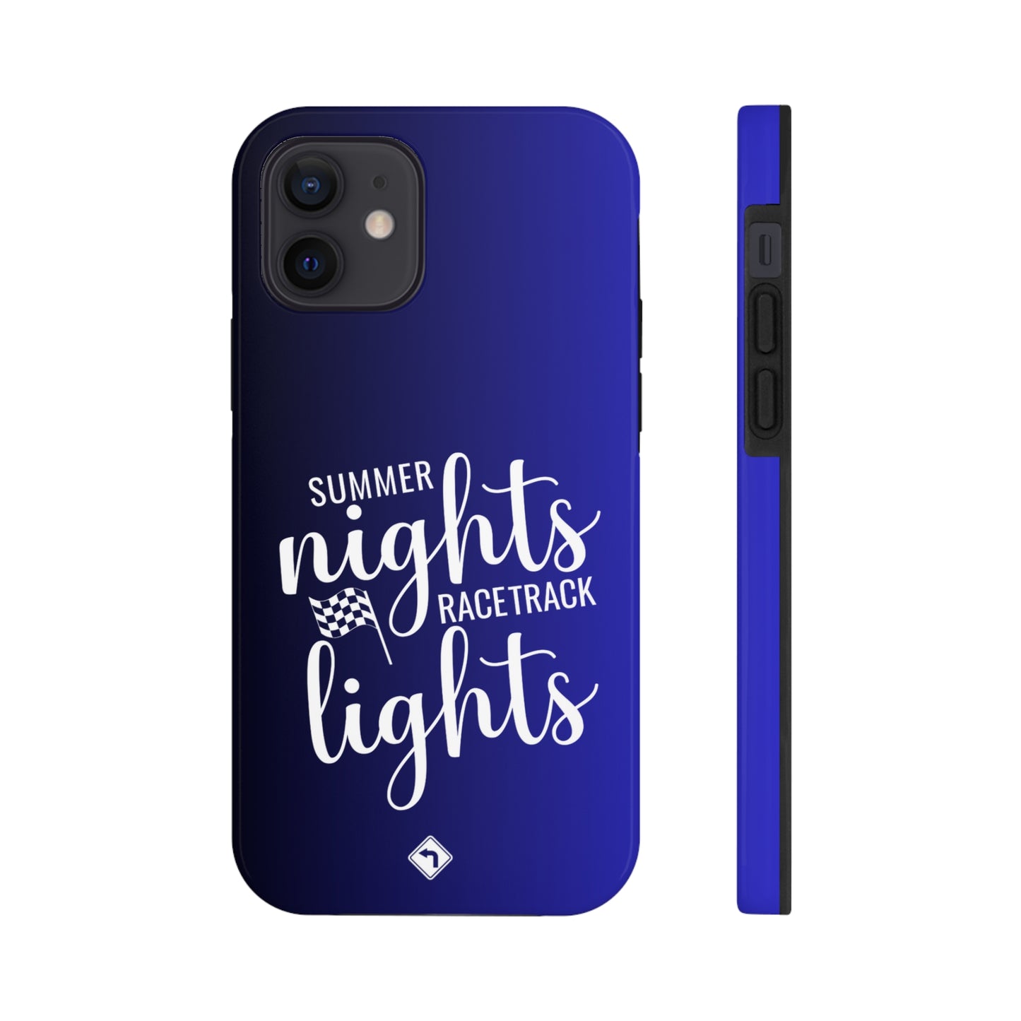 Summer Nights Racetrack Lights Two Tone Blue Tough Phone Cases