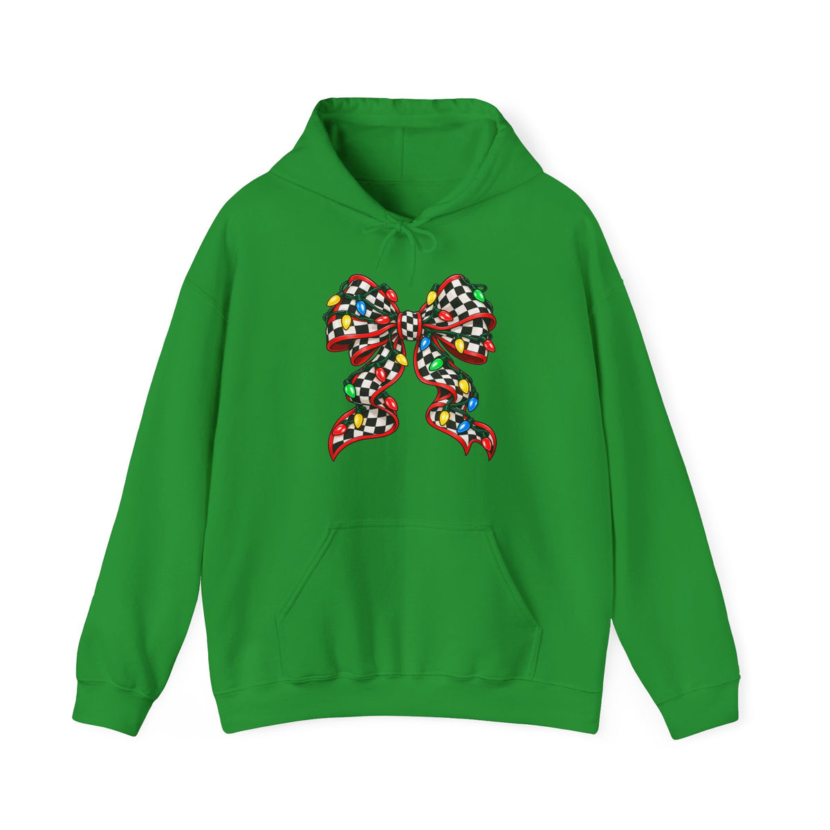 Christmas Racing Ribbon Bow Hoodie