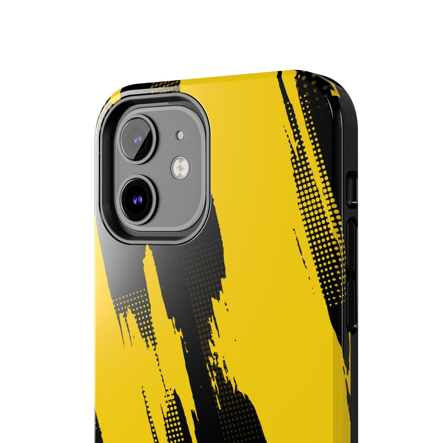 Racing Graphic Yellow Black Tough Phone Cases