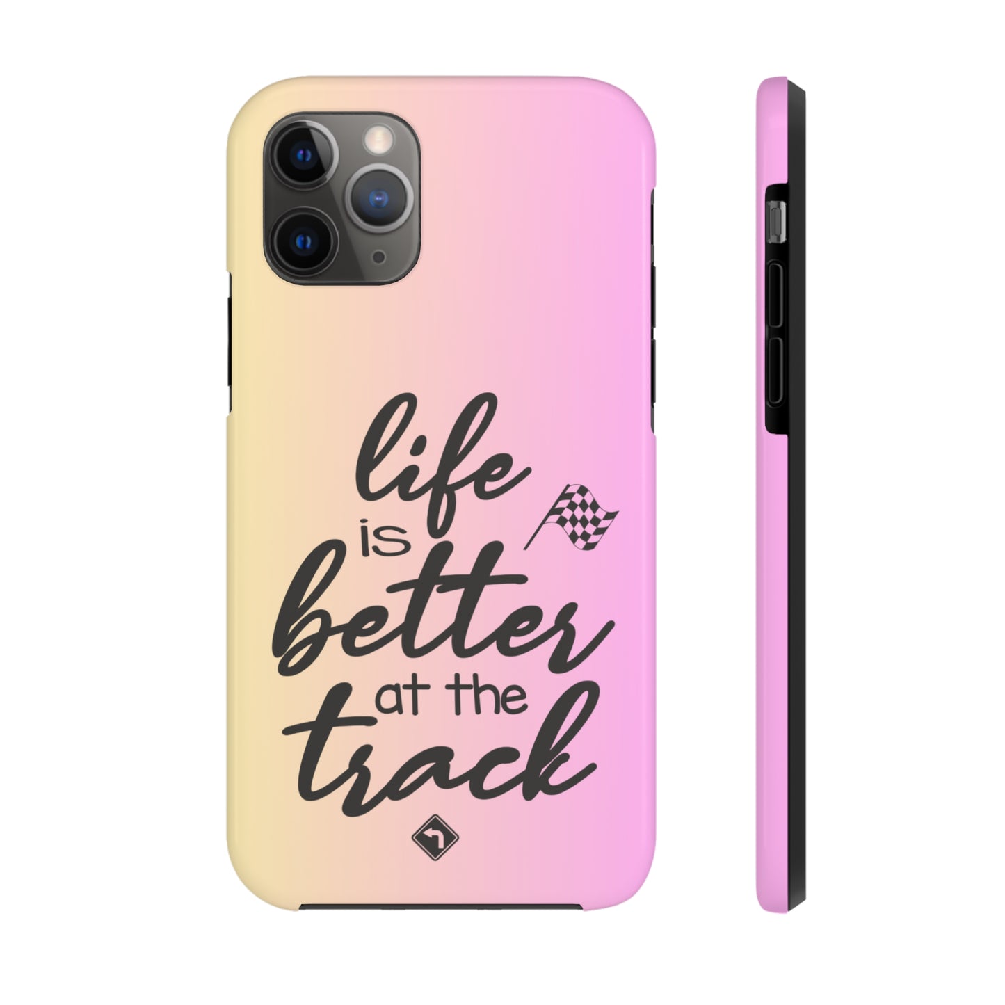 Life Is Better At The Racetrack Two-Tone Tough Phone Cases