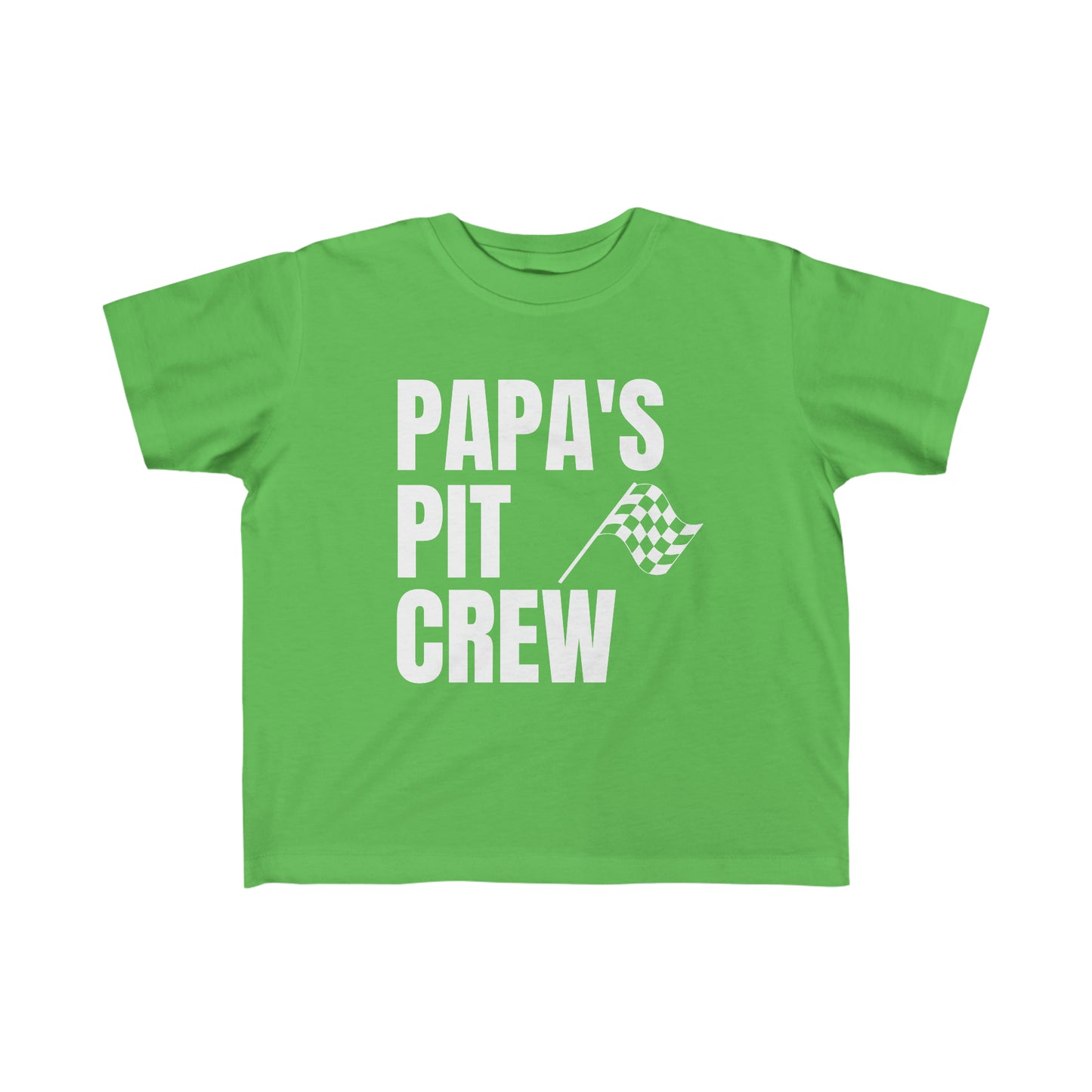 Papa's Pit Crew Toddler's Fine Jersey Tee