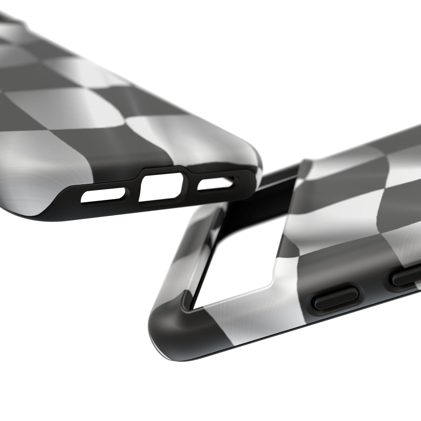 Racing Phone Case, Checkered Flag Design, Tough Case