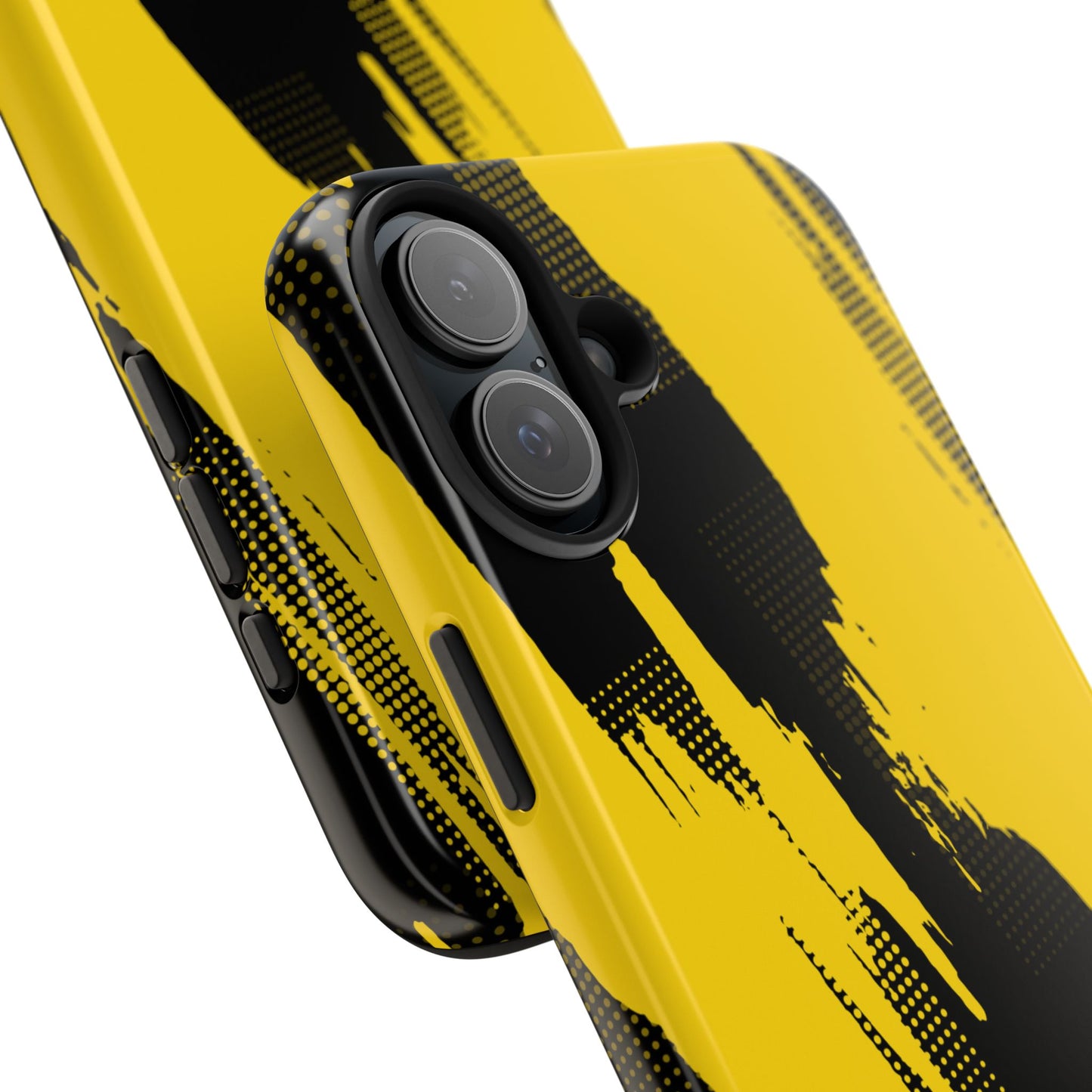 Racing Graphic Yellow Black Tough Phone Cases