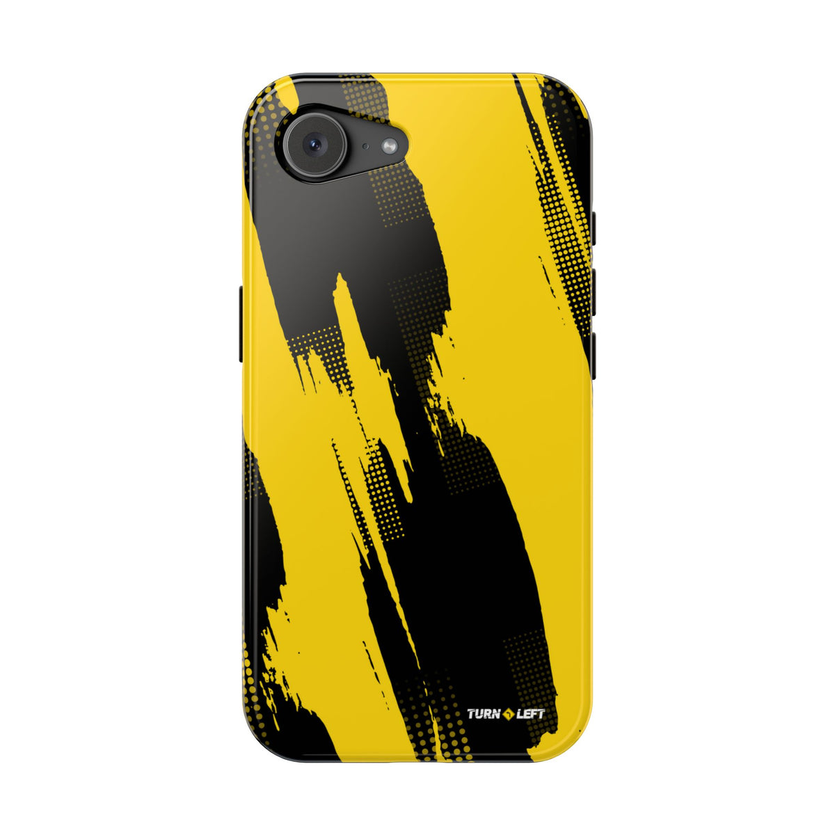 Yellow Black Abstract Brushstroke Magnetic Phone Case