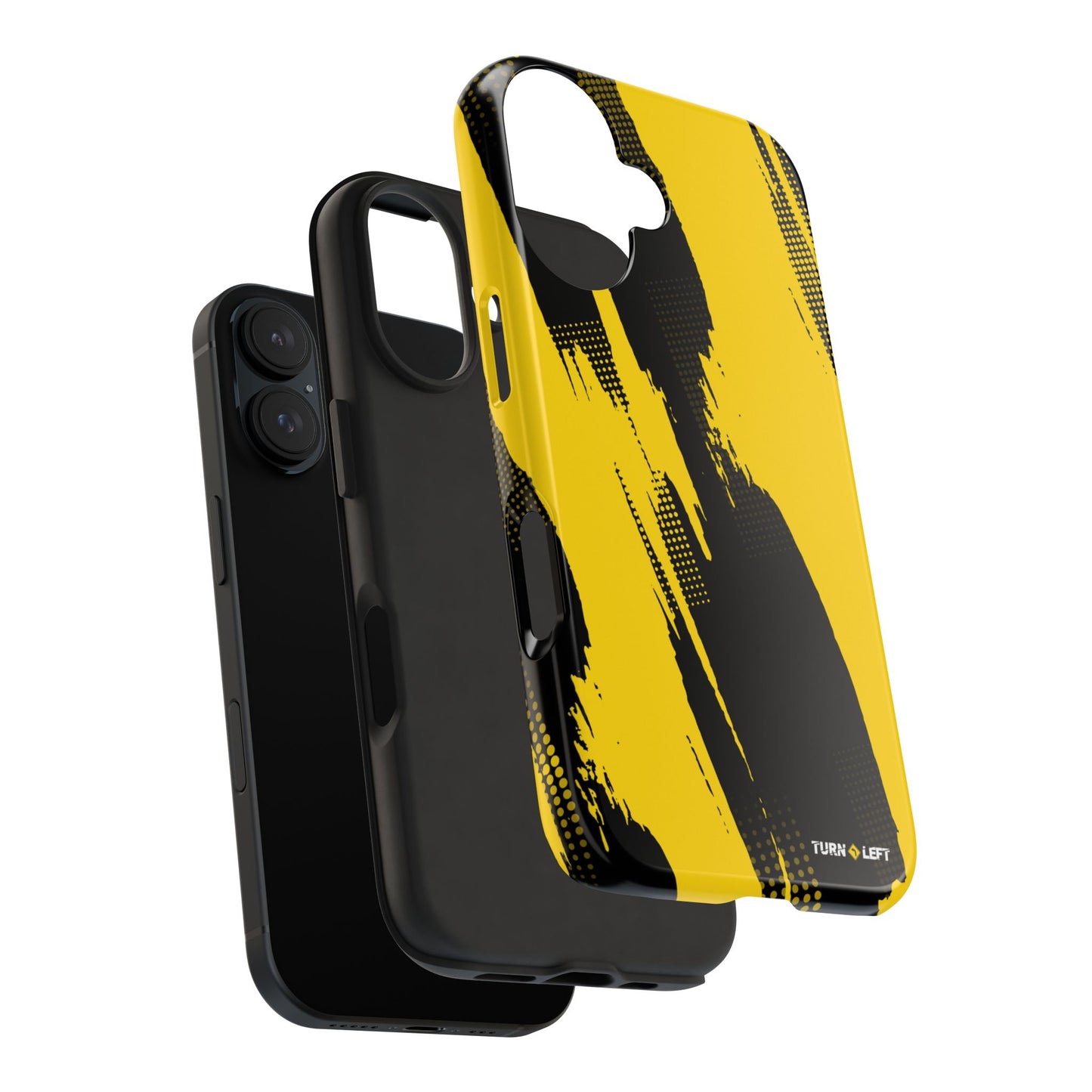 Racing Graphic Yellow Black Tough Phone Cases