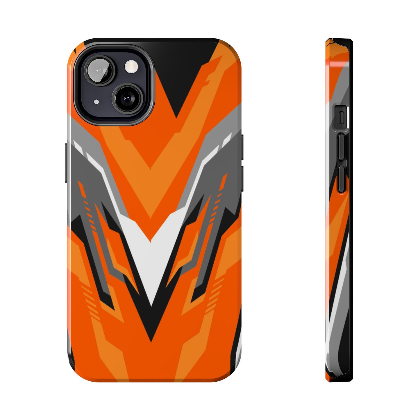 Orange Racing Graphic Tough Phone Case